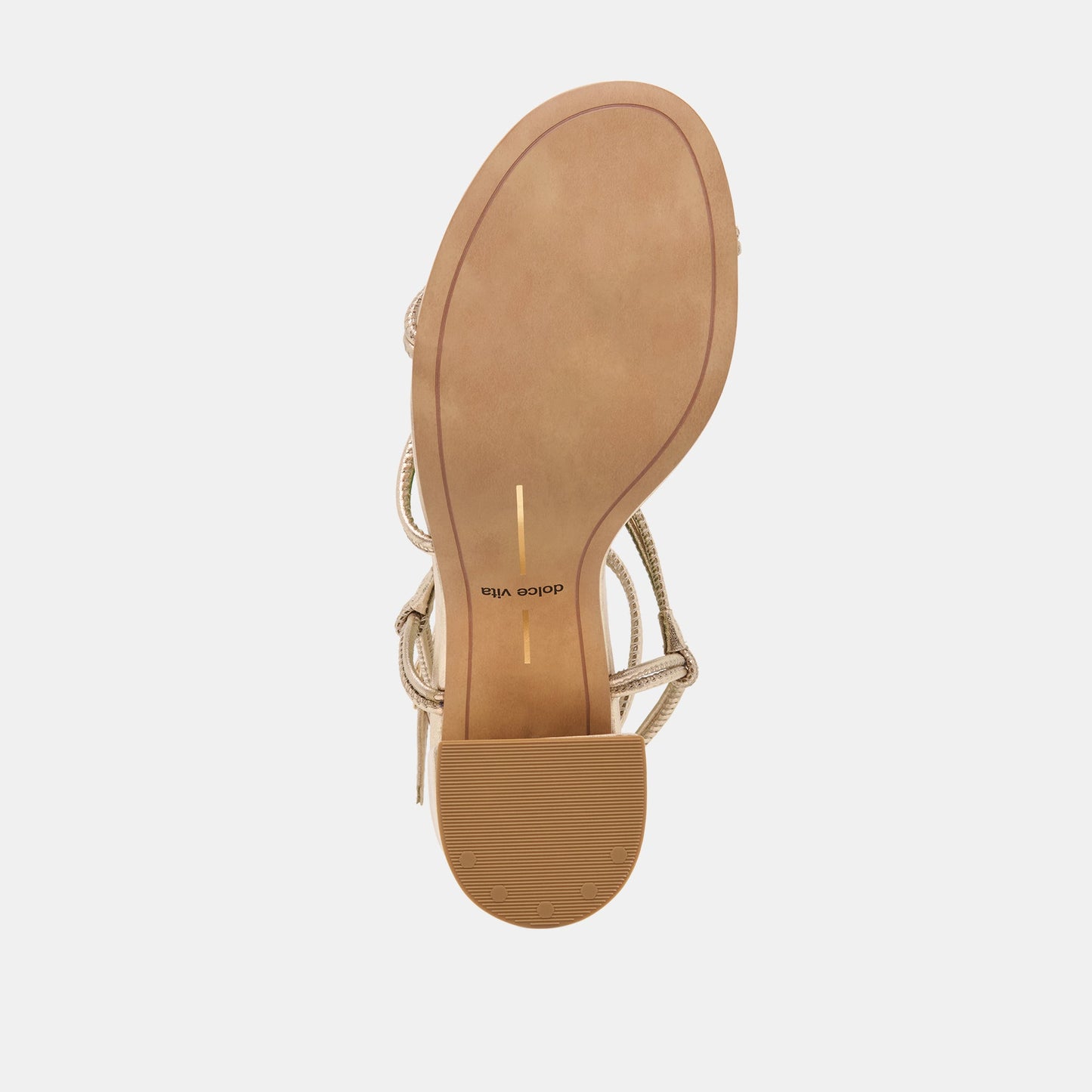 Fizzy Gold Leather Heels Dolce Vita us