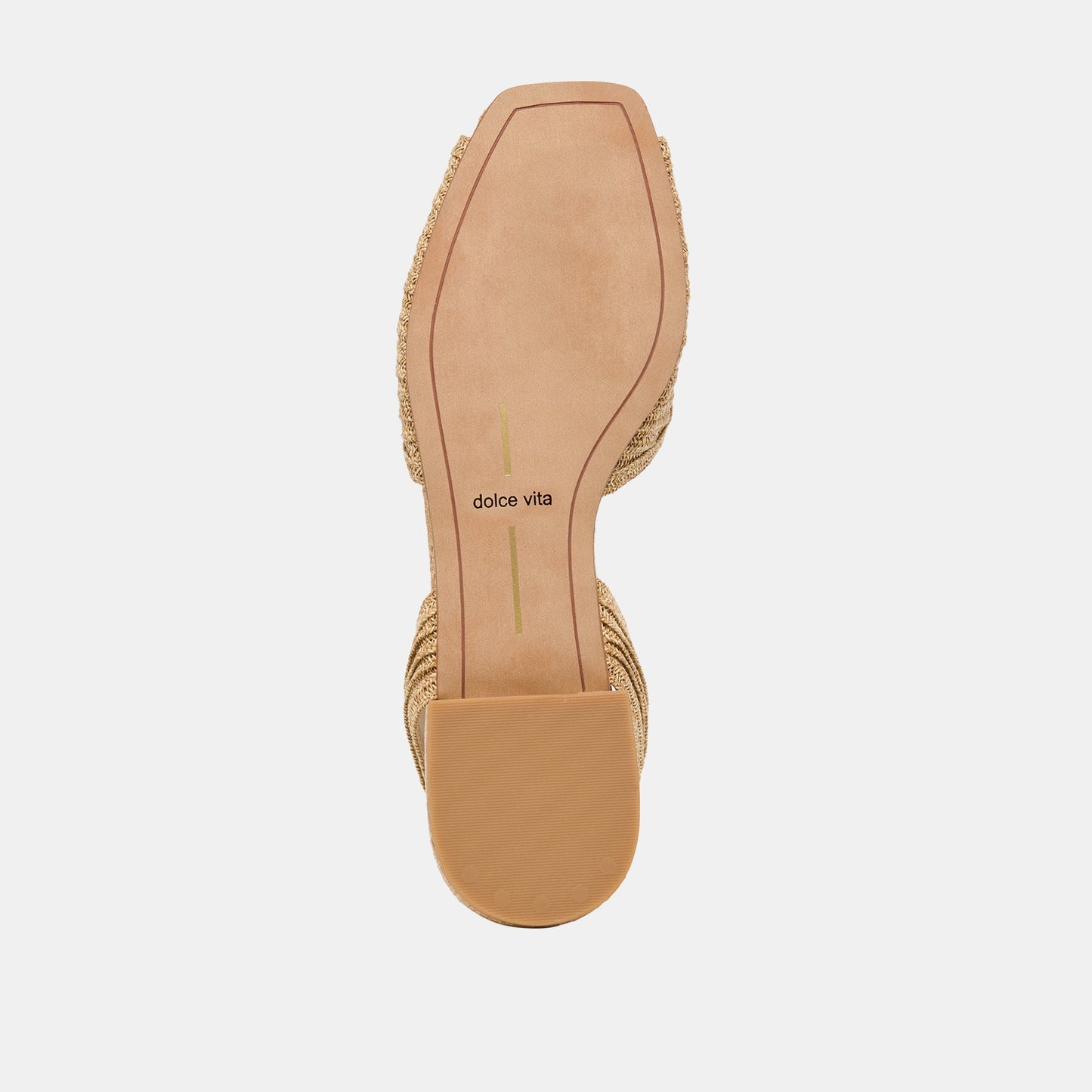 MARZY Natural Raffia Slingback Peep-Toe Sandals Dolce Vita Sale