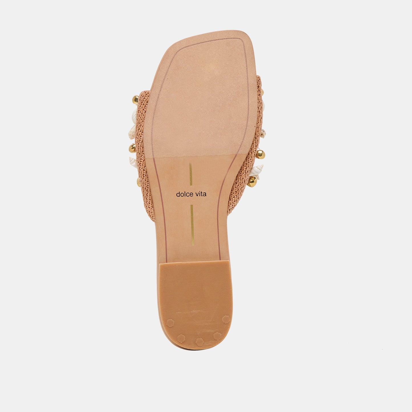 Lizza Toffee Beaded Raffia Sandals Dolce Vita Discount