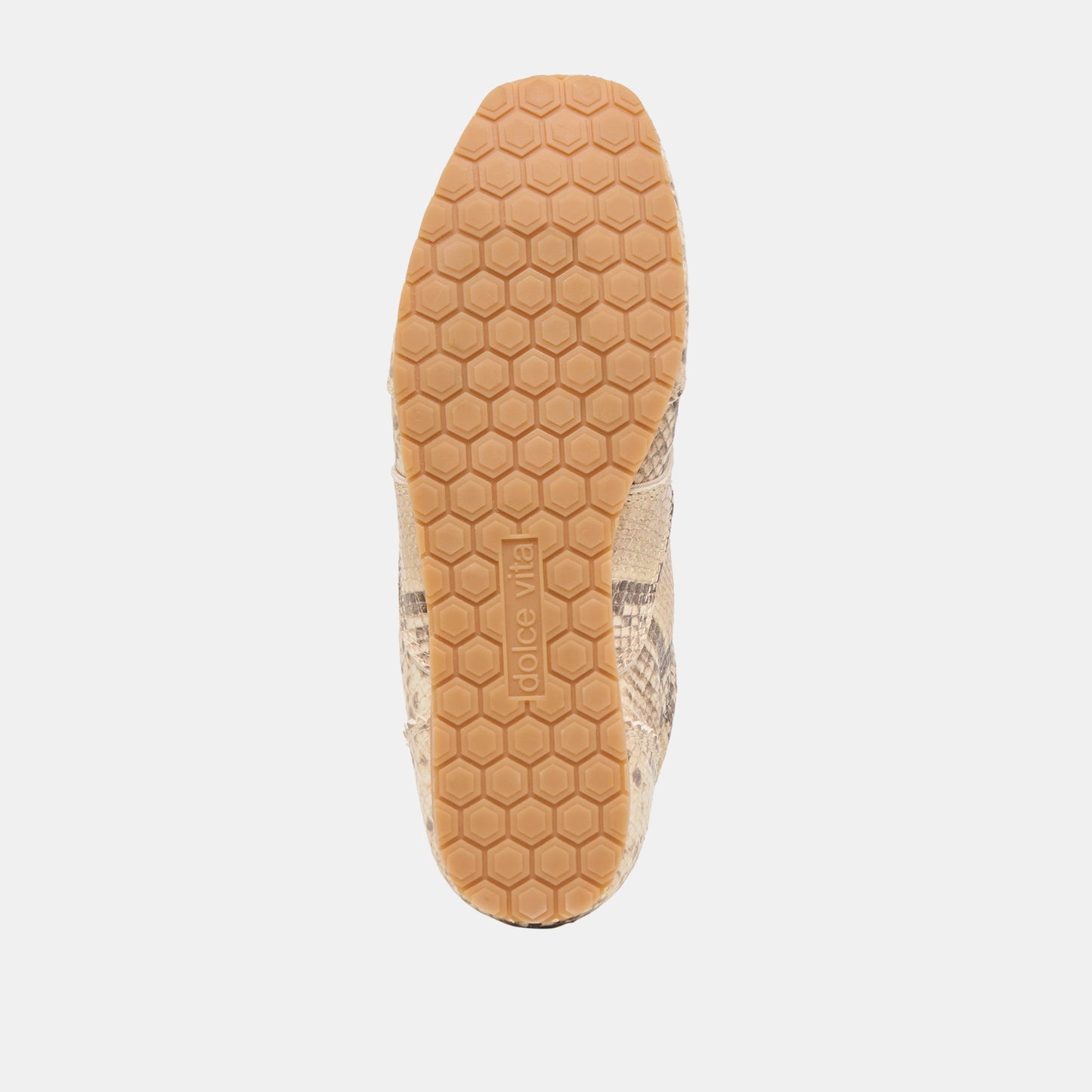 Dorie Natural Snake Embossed Leather Sneakers Dolce Vita Discount
