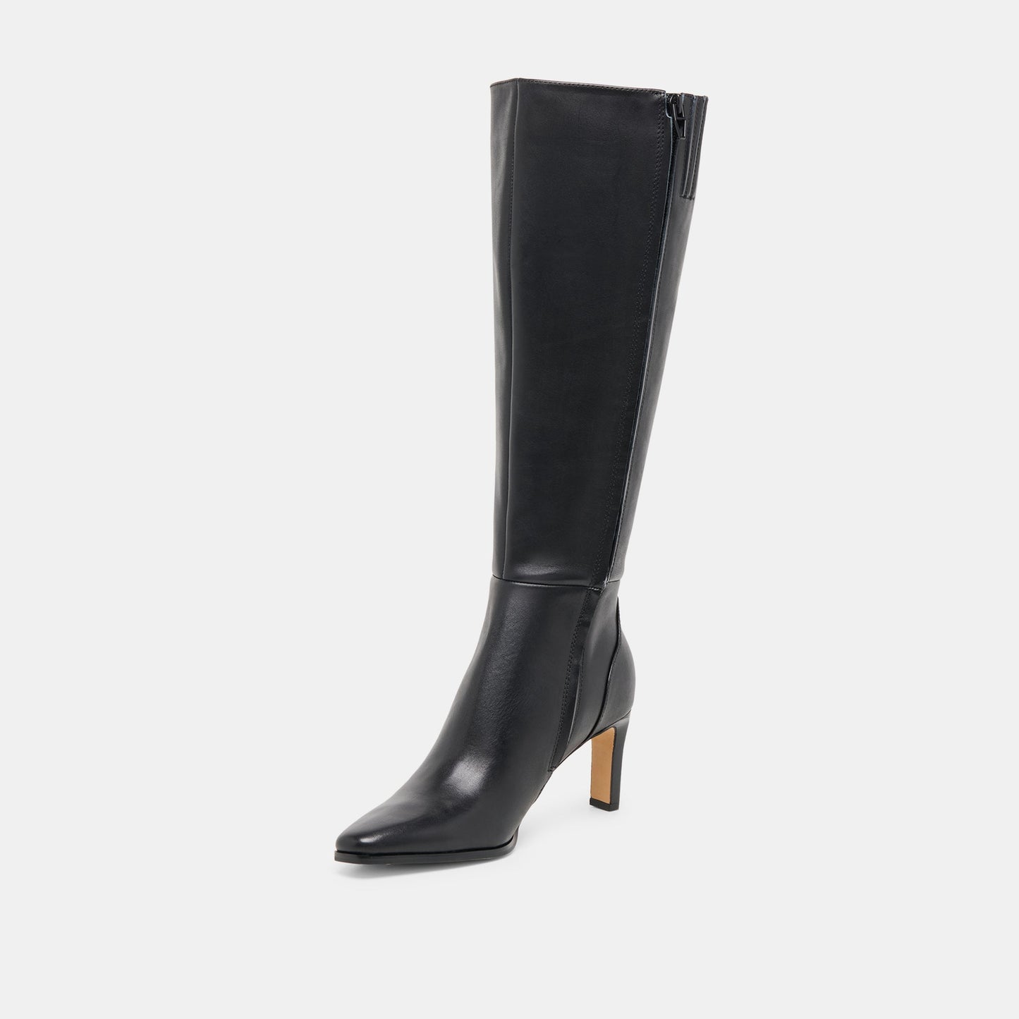 Emmi Black Leather Wide Calf Boots Dolce Vita For sale