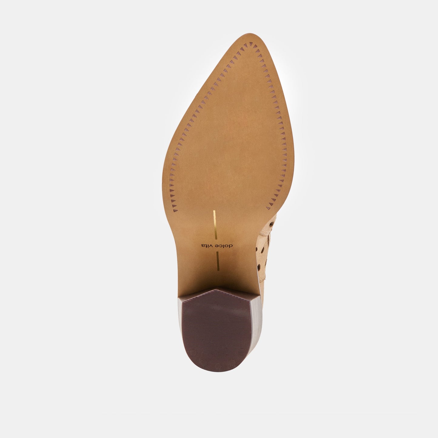 Zenobi Camel Distressed Leather Booties Dolce Vita Outlet
