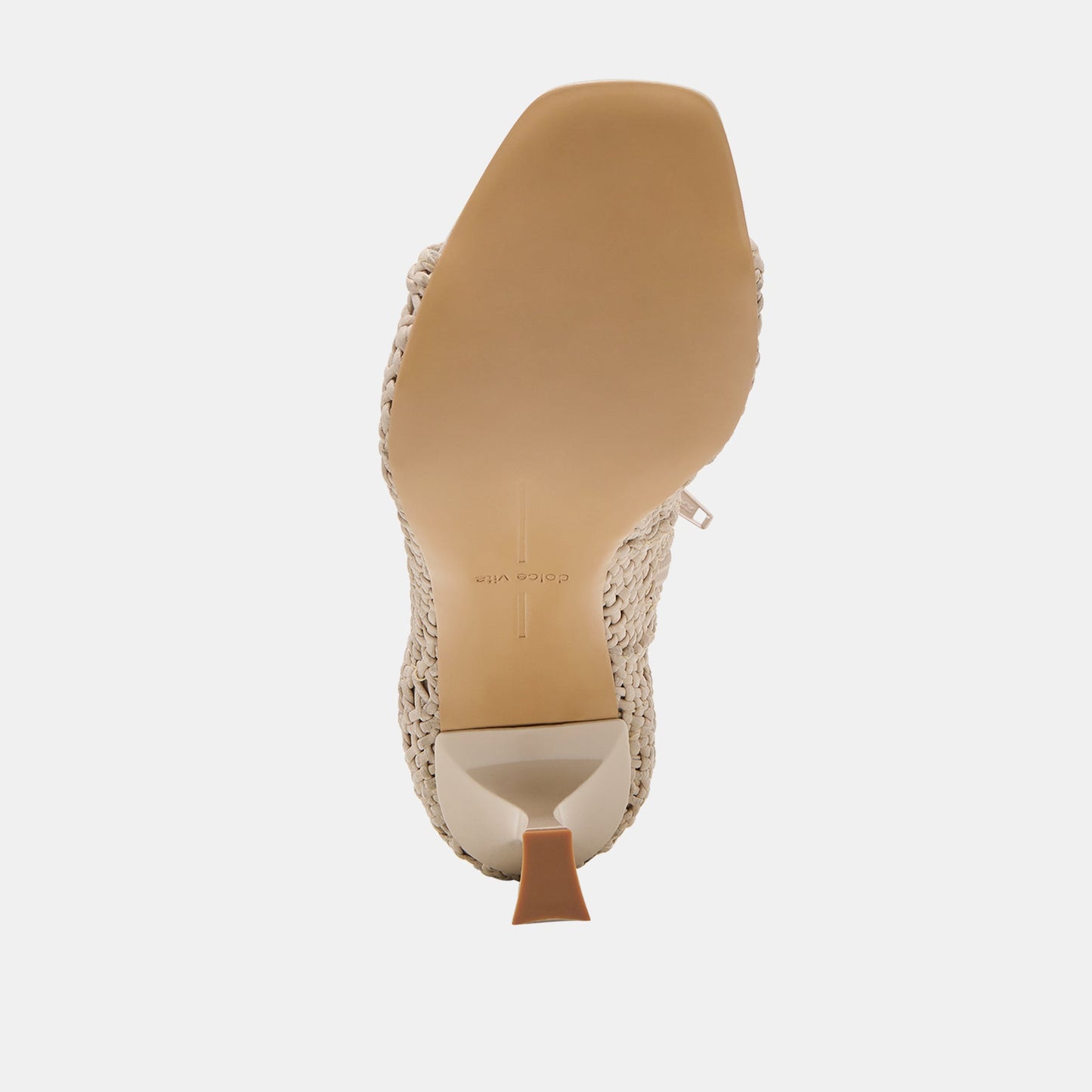 Quin Bone Woven Leather Heels Dolce Vita New