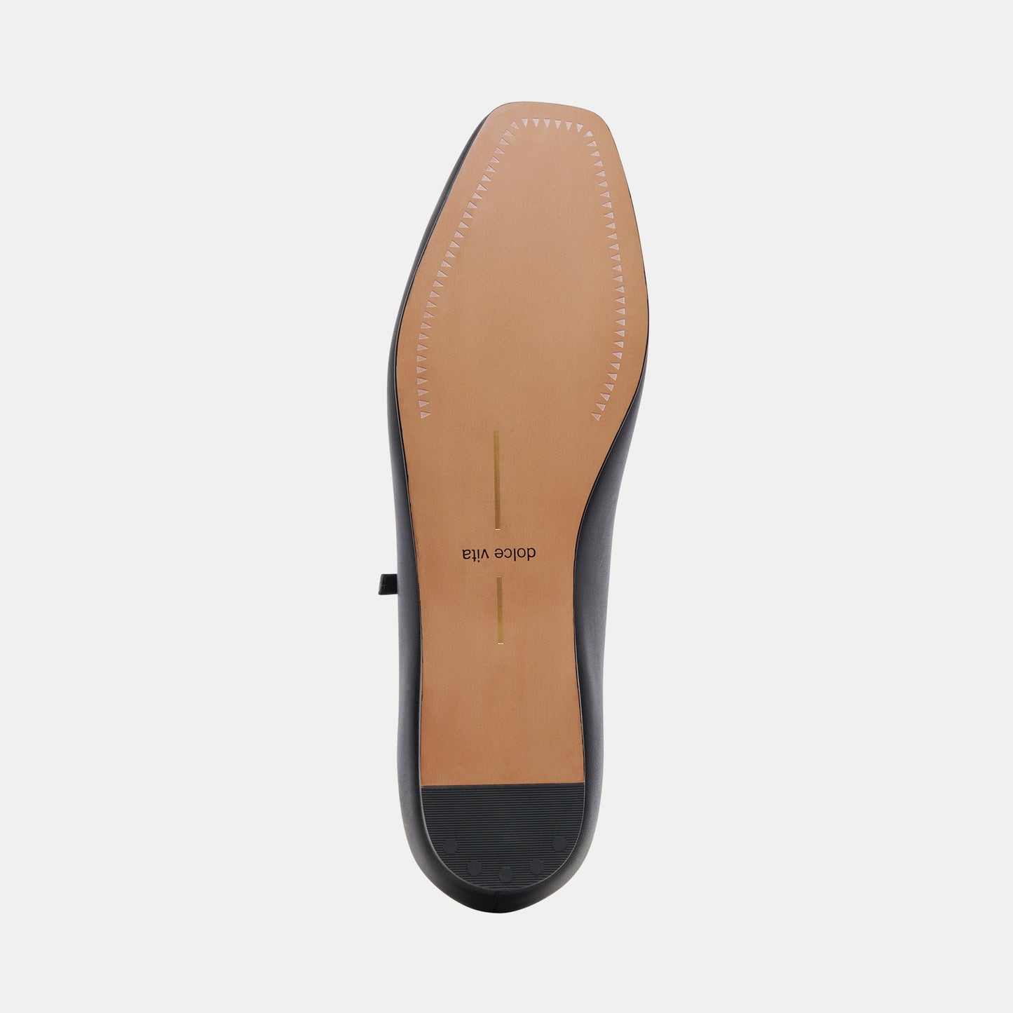 Reyes Black Leather Ballet Flats Dolce Vita us