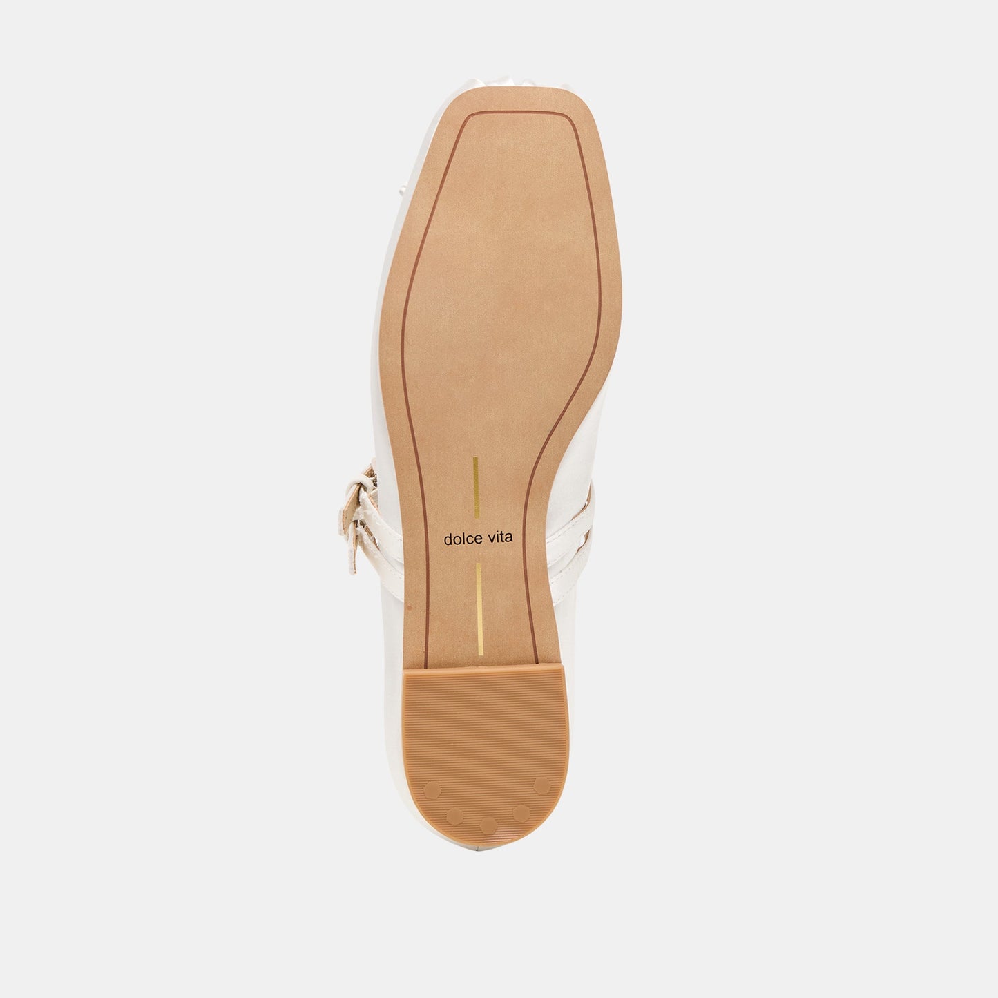 Gibsen True White Satin Ballet Flats Dolce Vita us