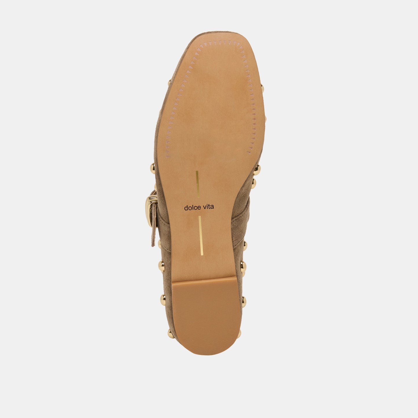 Mikel Stud Olive Suede Ballet Flats Dolce Vita Outlet