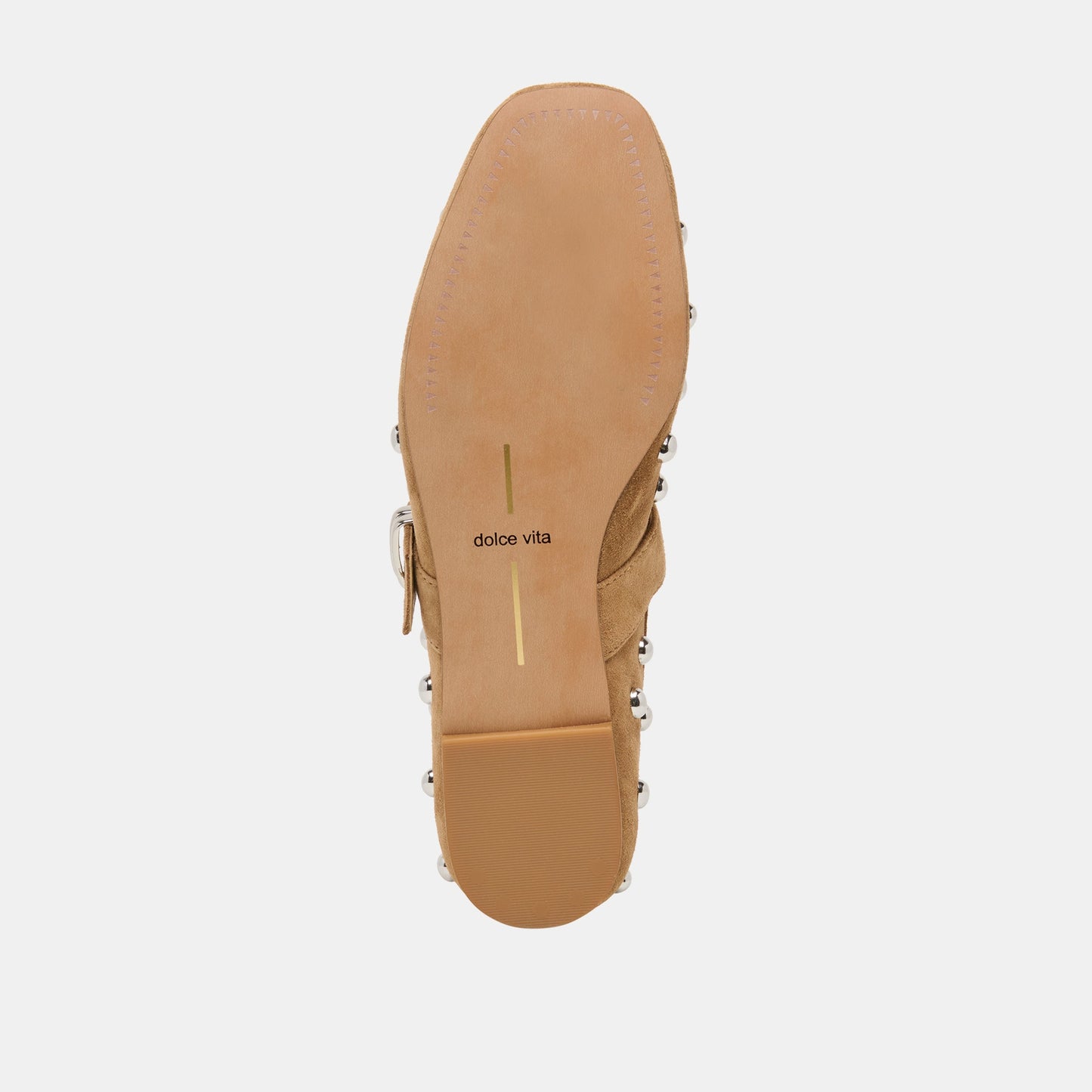 Mikel Stud Lt Brown Suede Ballet Flats Dolce Vita On sale
