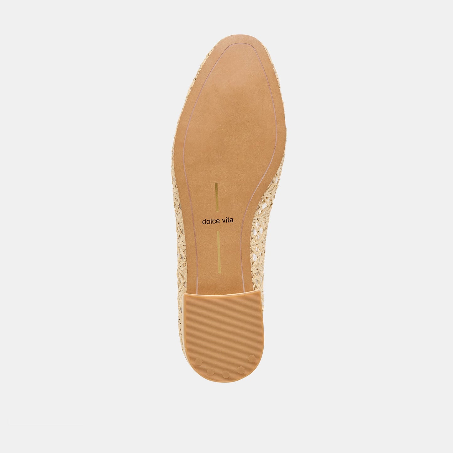 Ulicia Lt Natural Cross Hatch Raffia Ballet Flats Dolce Vita Outlet