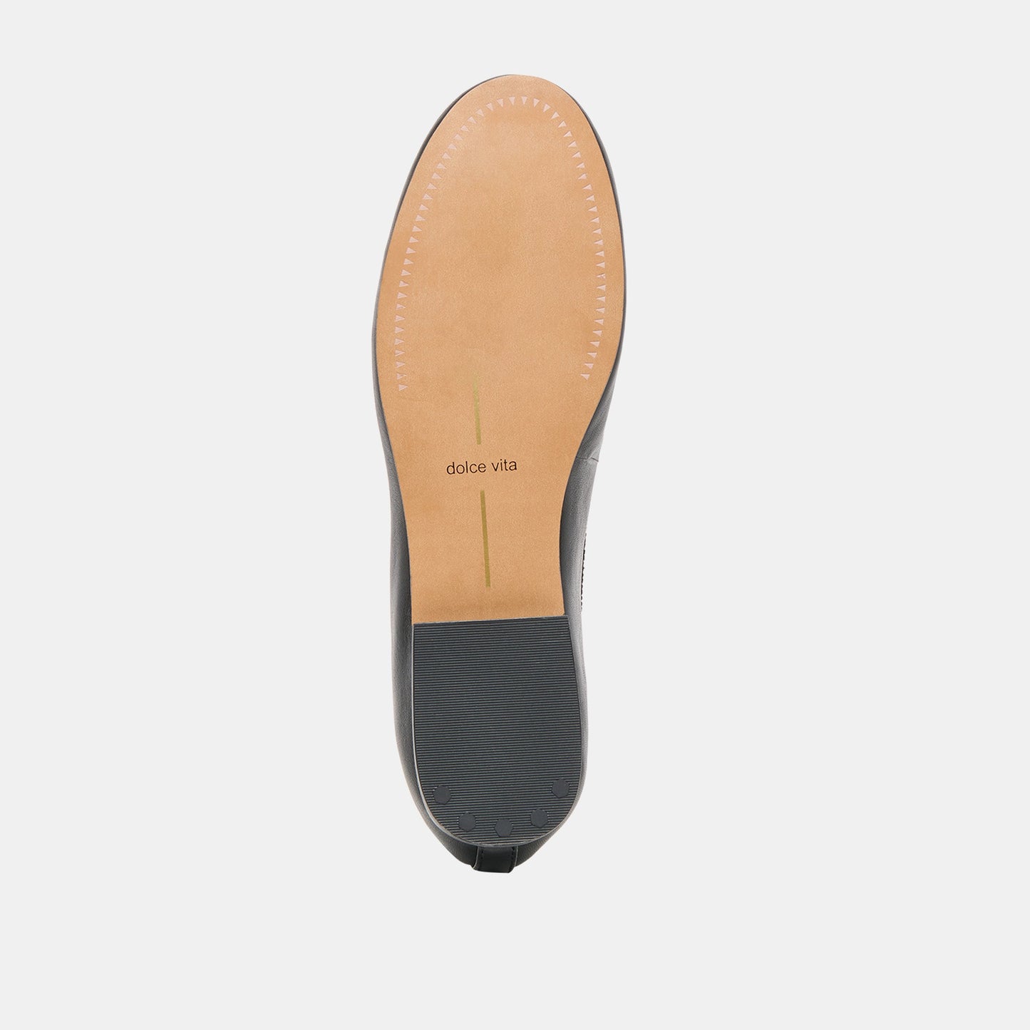 Ritla Wide Black Leather Ballet Flats Dolce Vita Sale