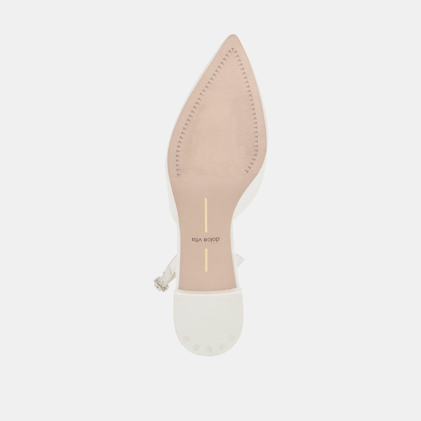 Carel Wide True White Satin Heels Dolce Vita New