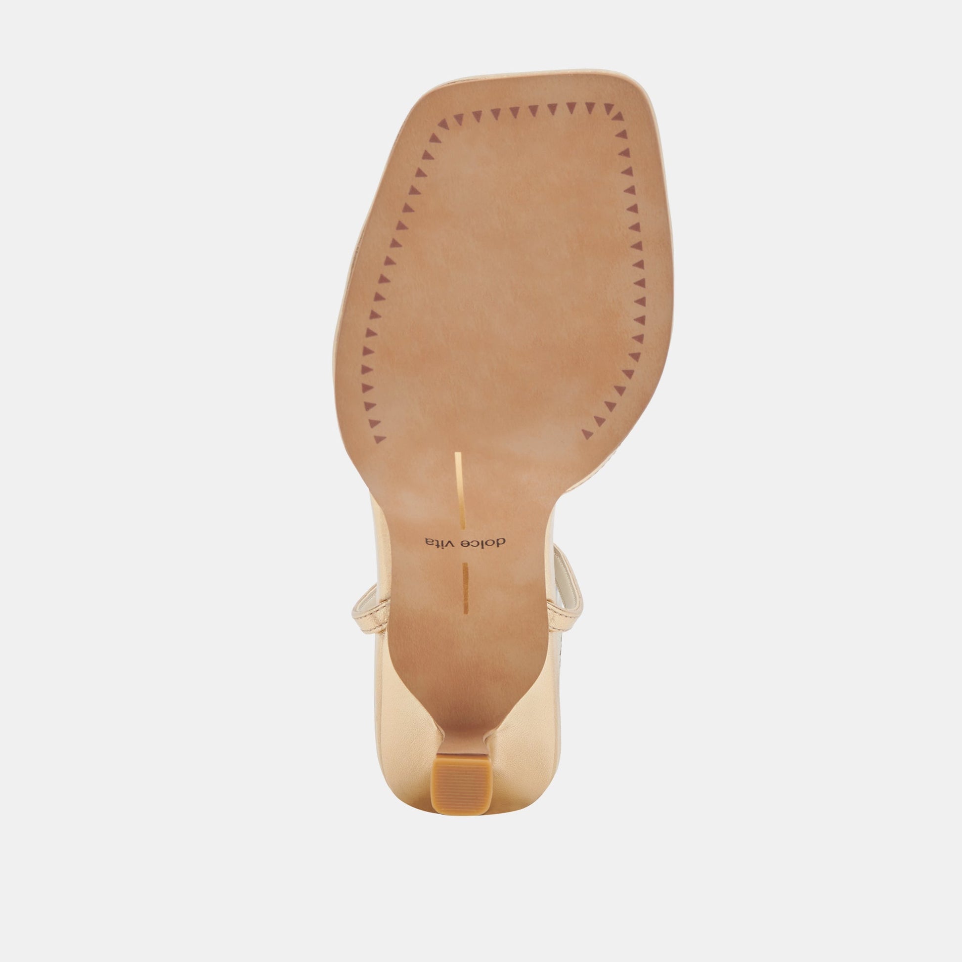 Manji Light Gold Metallic Leather Heels Dolce Vita For sale