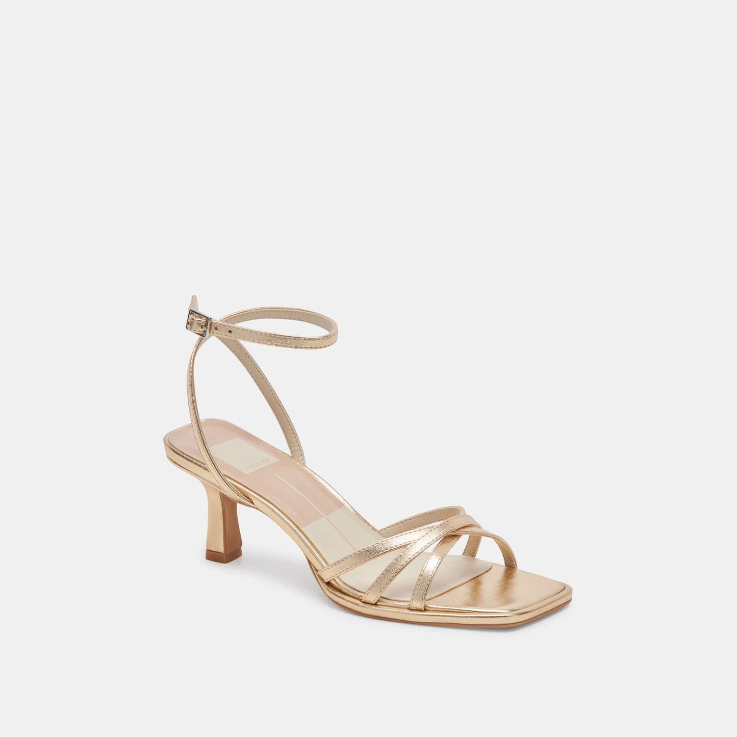 Manji Light Gold Metallic Leather Heels Dolce Vita For sale
