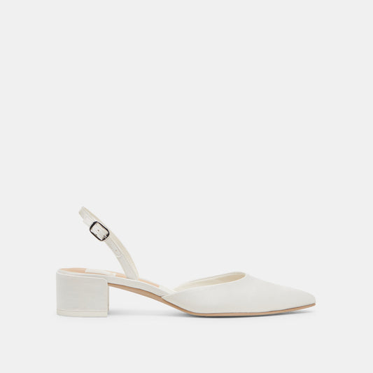 Carel Off White Satin Heels Dolce Vita us