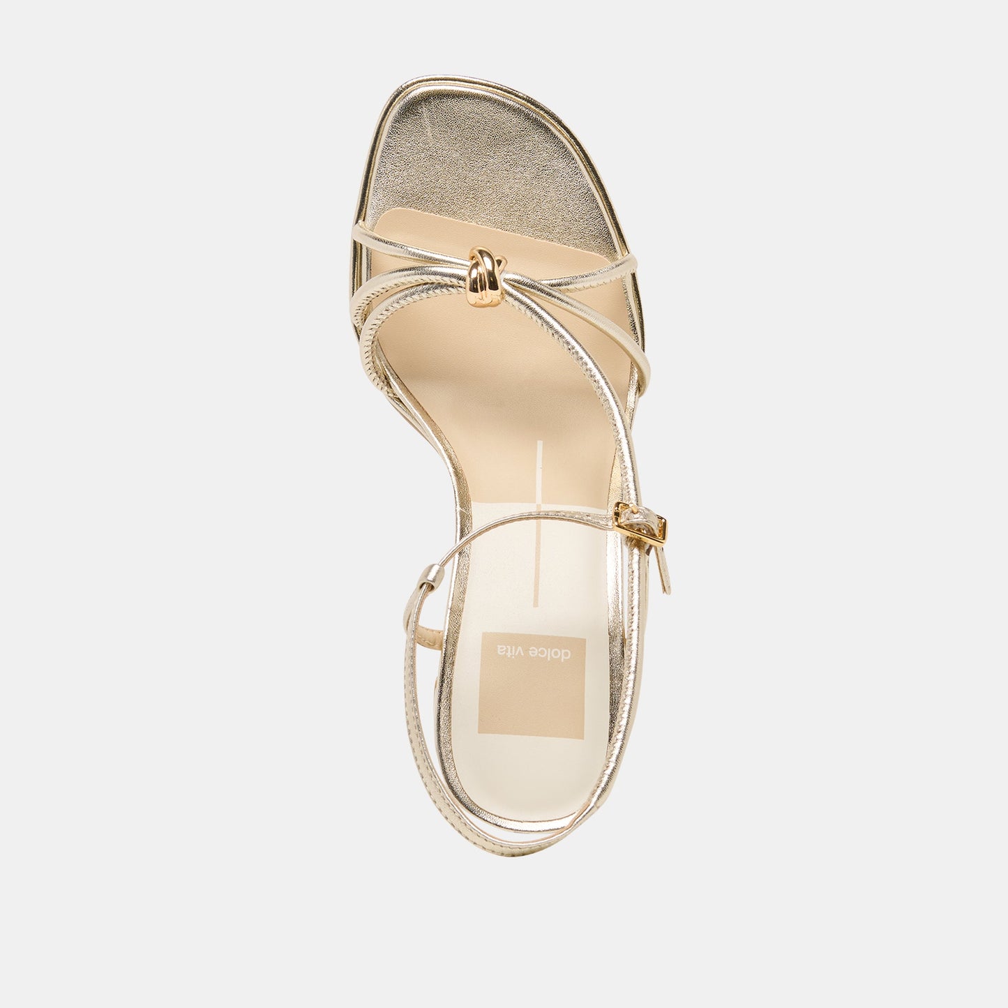 Odete Gold Leather Heels Dolce Vita New