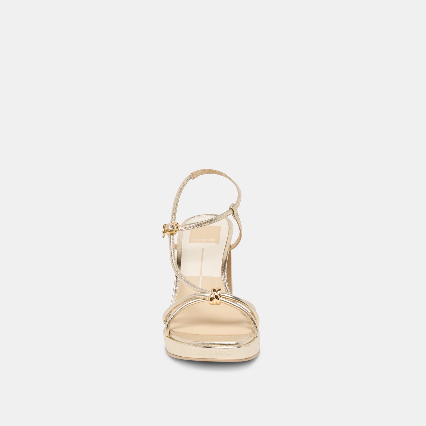 Odete Gold Leather Heels Dolce Vita New