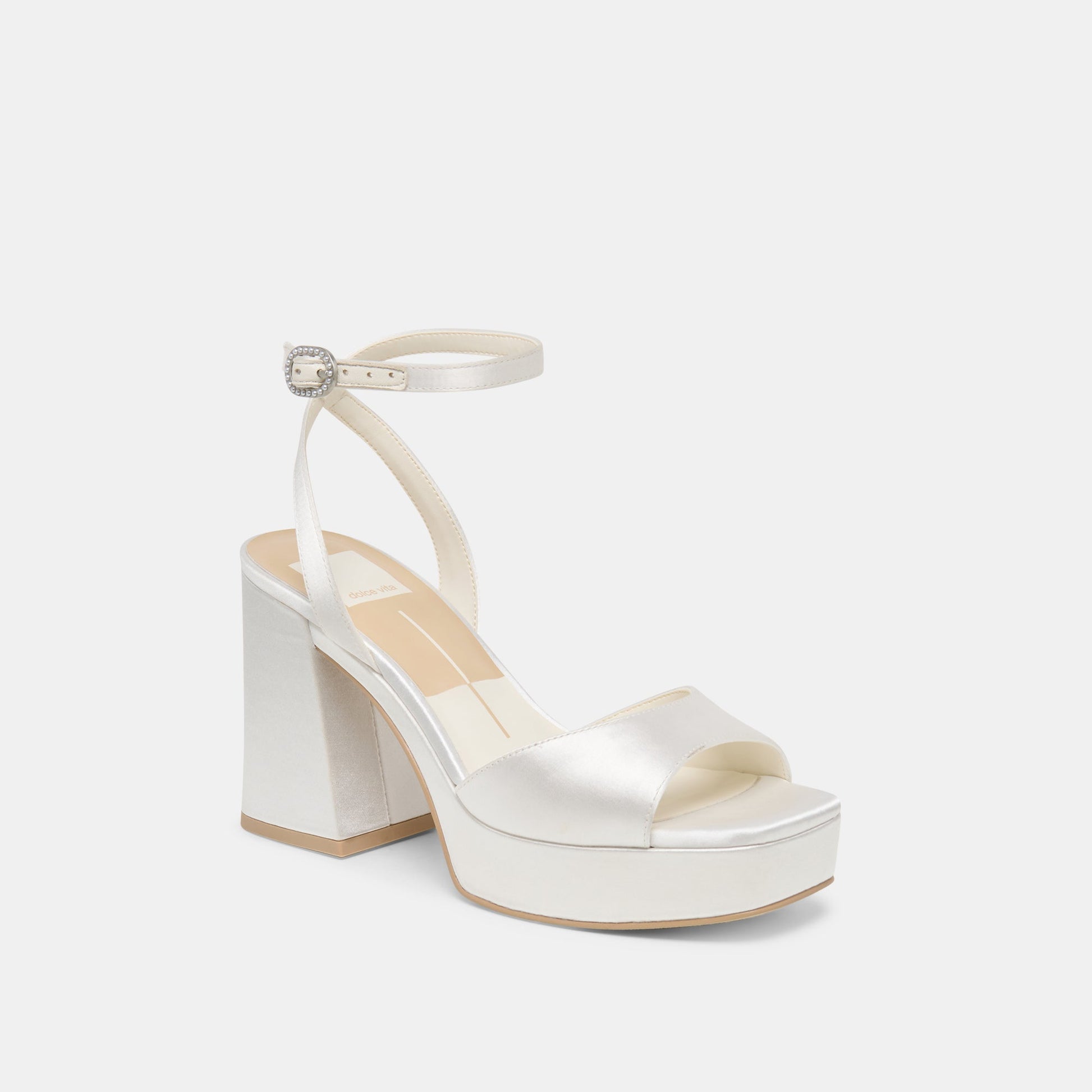 Felica White Satin Heels Dolce Vita Online