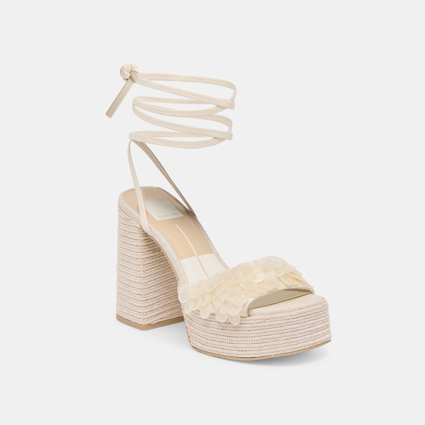 Dorthy Confetti Ivory Leather Heels Dolce Vita For sale