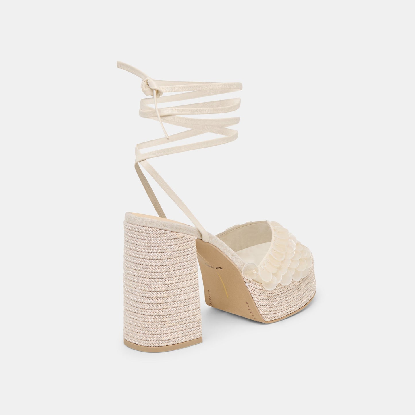 Dorthy Confetti Ivory Leather Heels Dolce Vita For sale