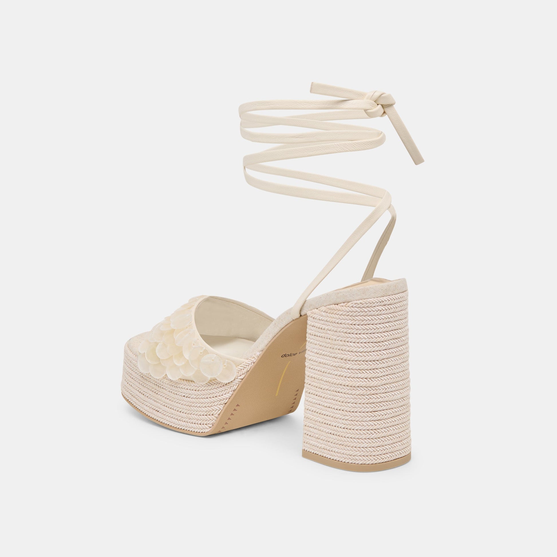 Dorthy Confetti Ivory Leather Heels Dolce Vita For sale