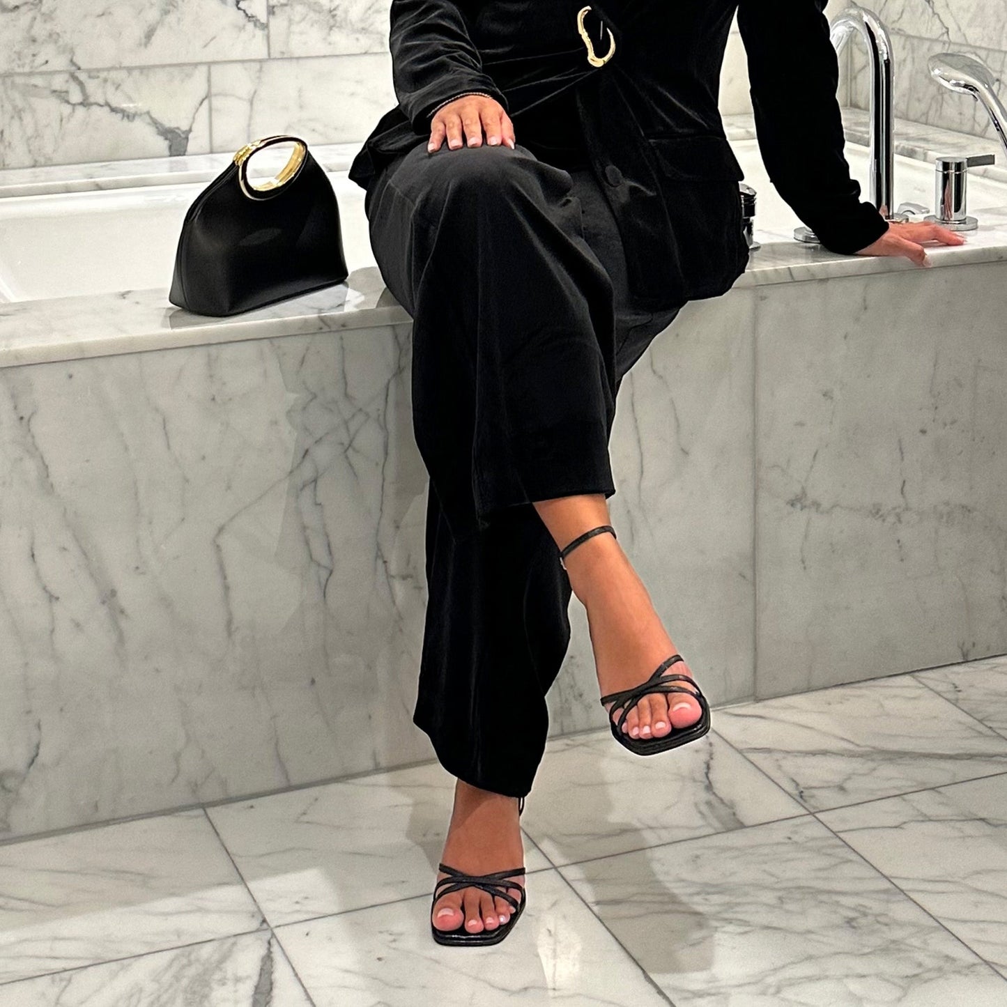 Manji Midnight Patent Leather Heels Dolce Vita us