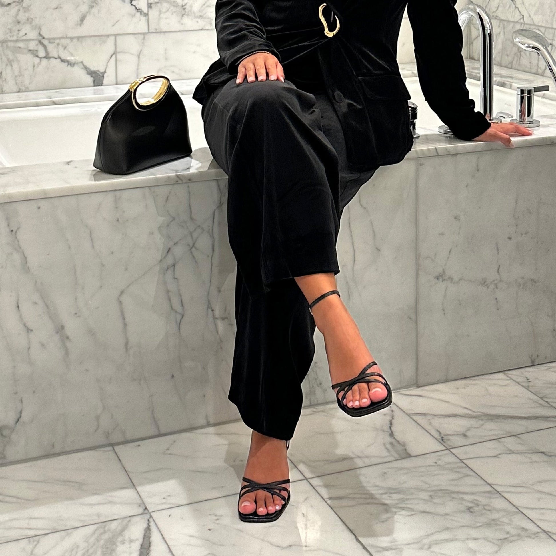 Manji Midnight Patent Leather Heels Dolce Vita us