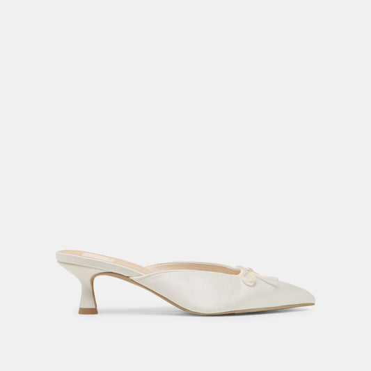 Cleo Off White Satin Heels Dolce Vita Outlet