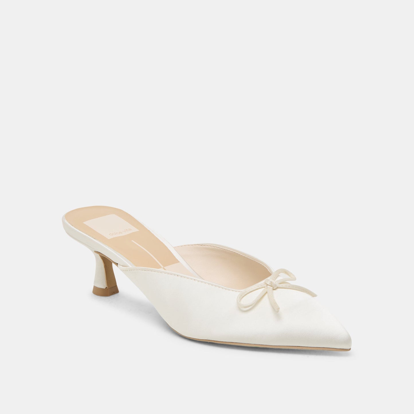 Cleo Off White Satin Heels Dolce Vita Outlet