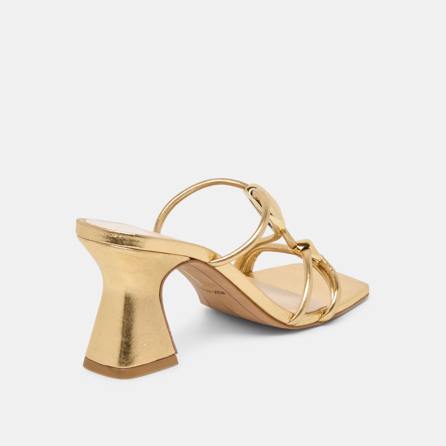 Alayna Gold Leather Heels Dolce Vita On sale