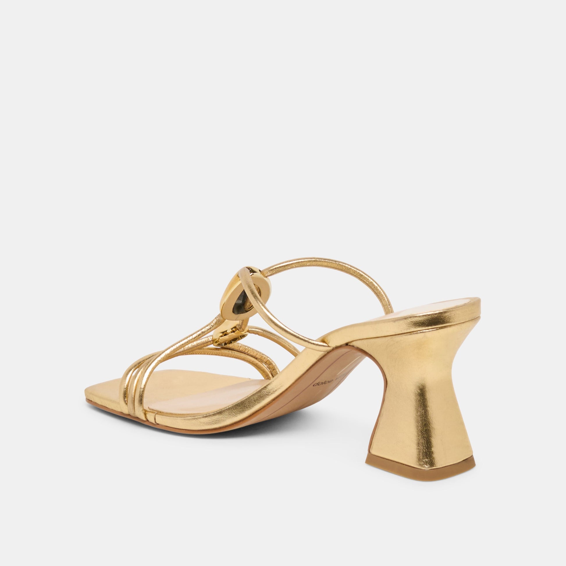 Alayna Gold Leather Heels Dolce Vita On sale