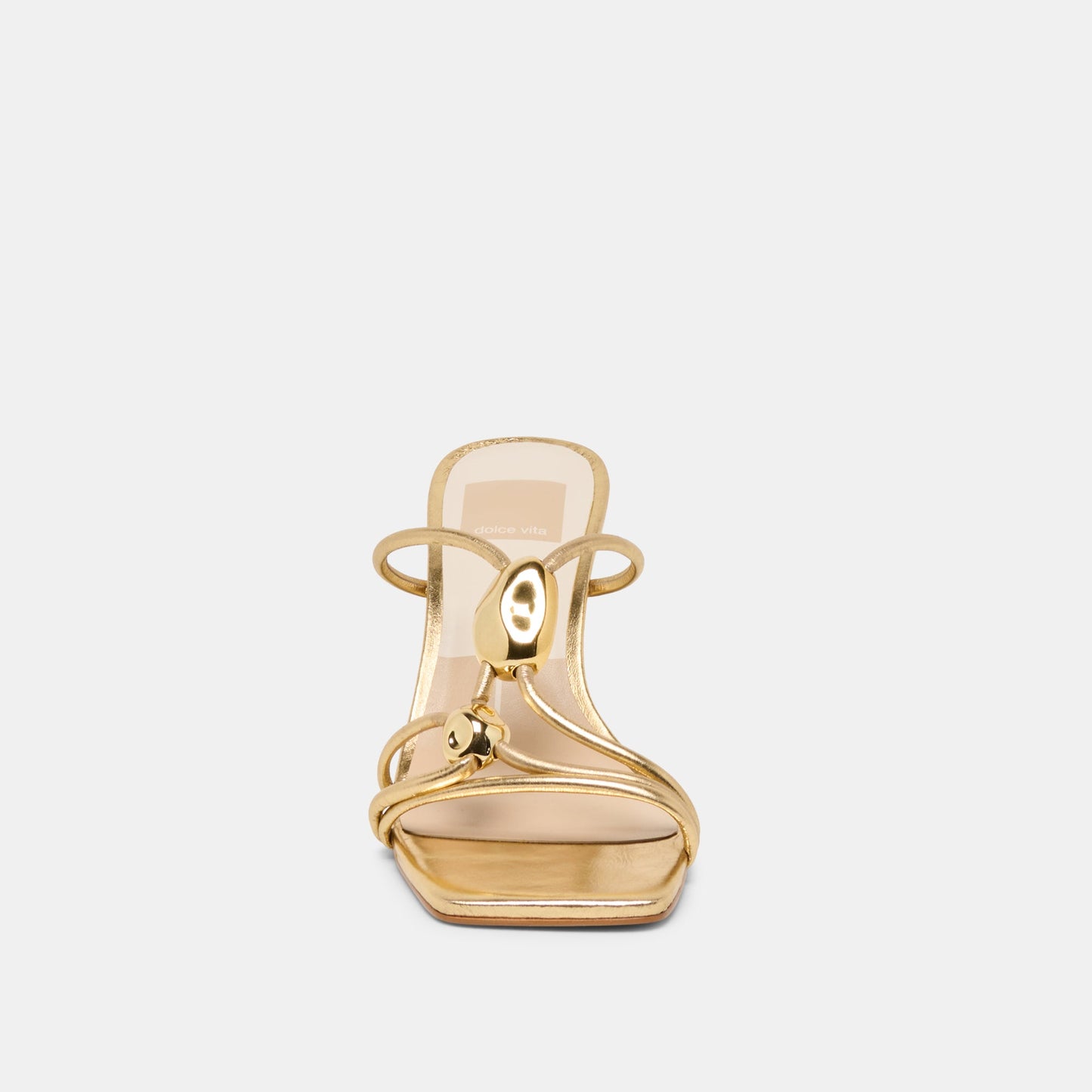 Alayna Gold Leather Heels Dolce Vita On sale