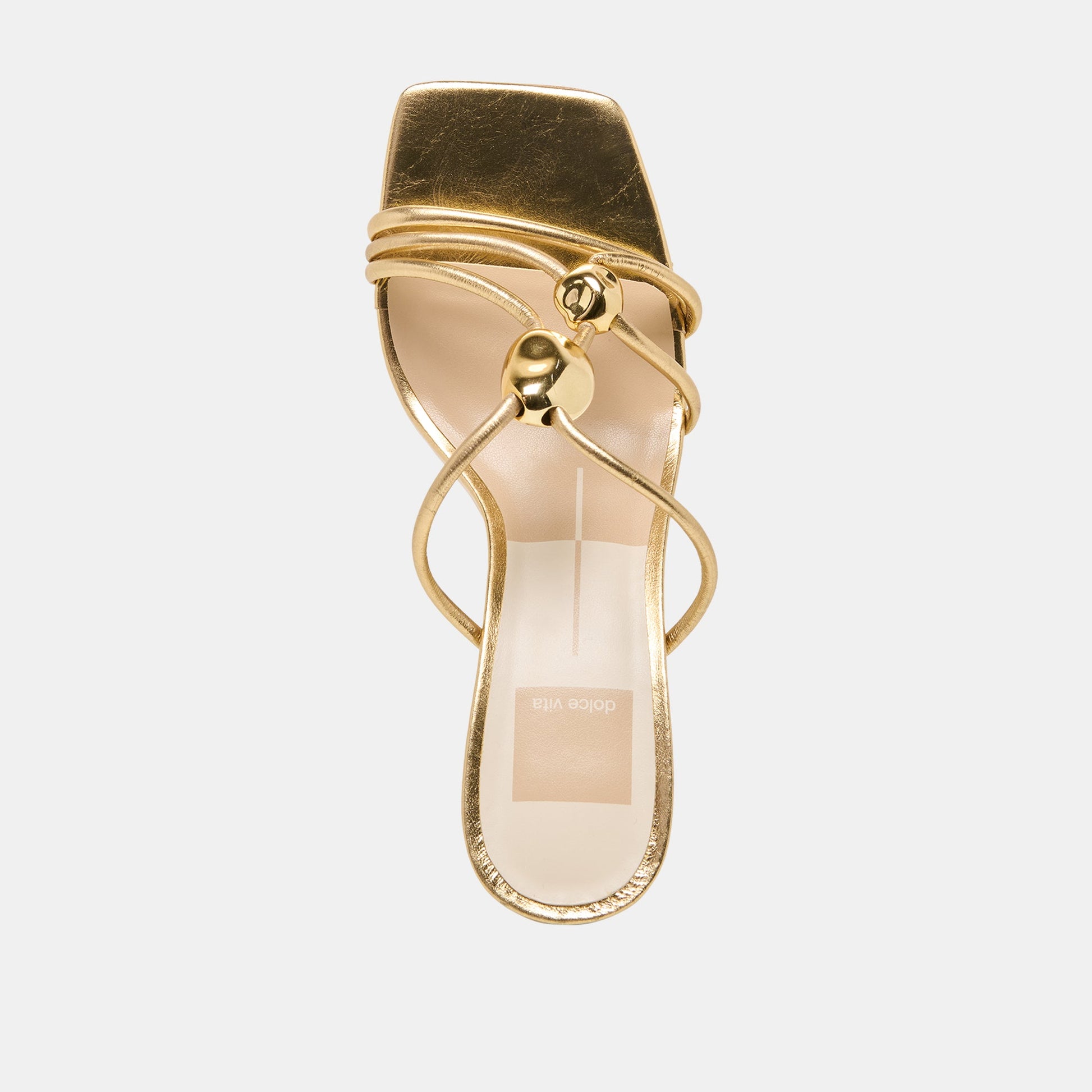 Alayna Gold Leather Heels Dolce Vita On sale