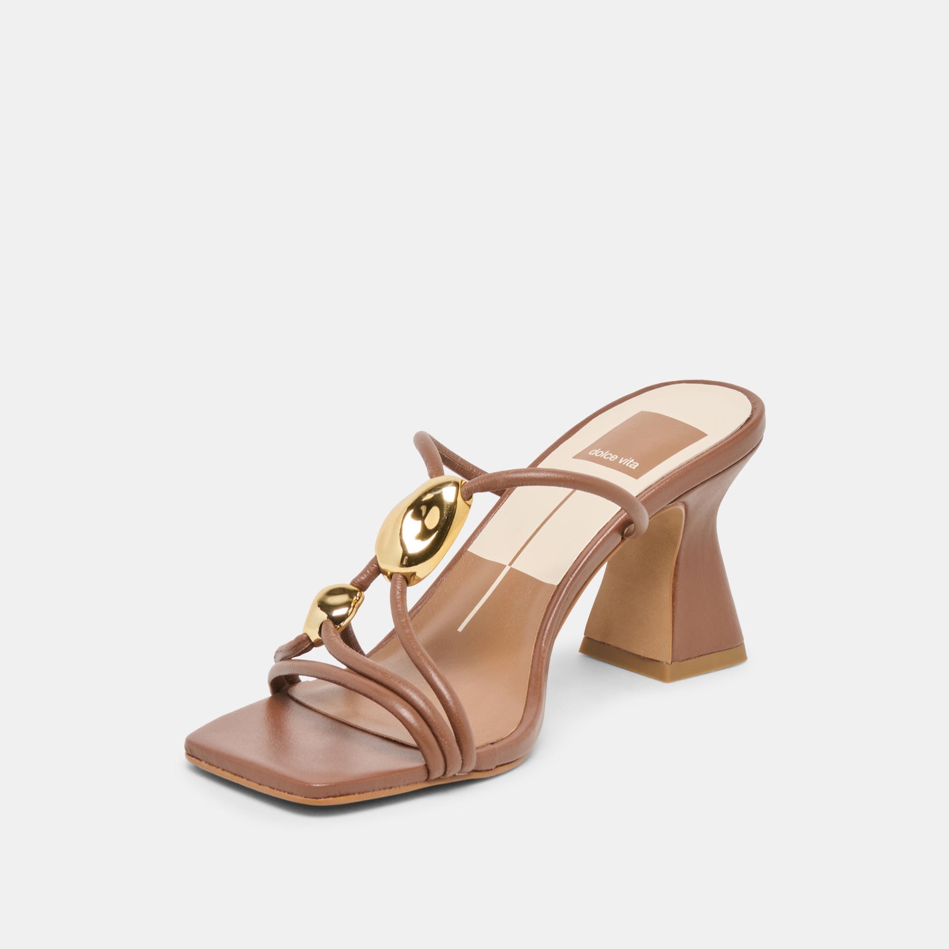 Alayna Cognac Leather Heels Dolce Vita Discount