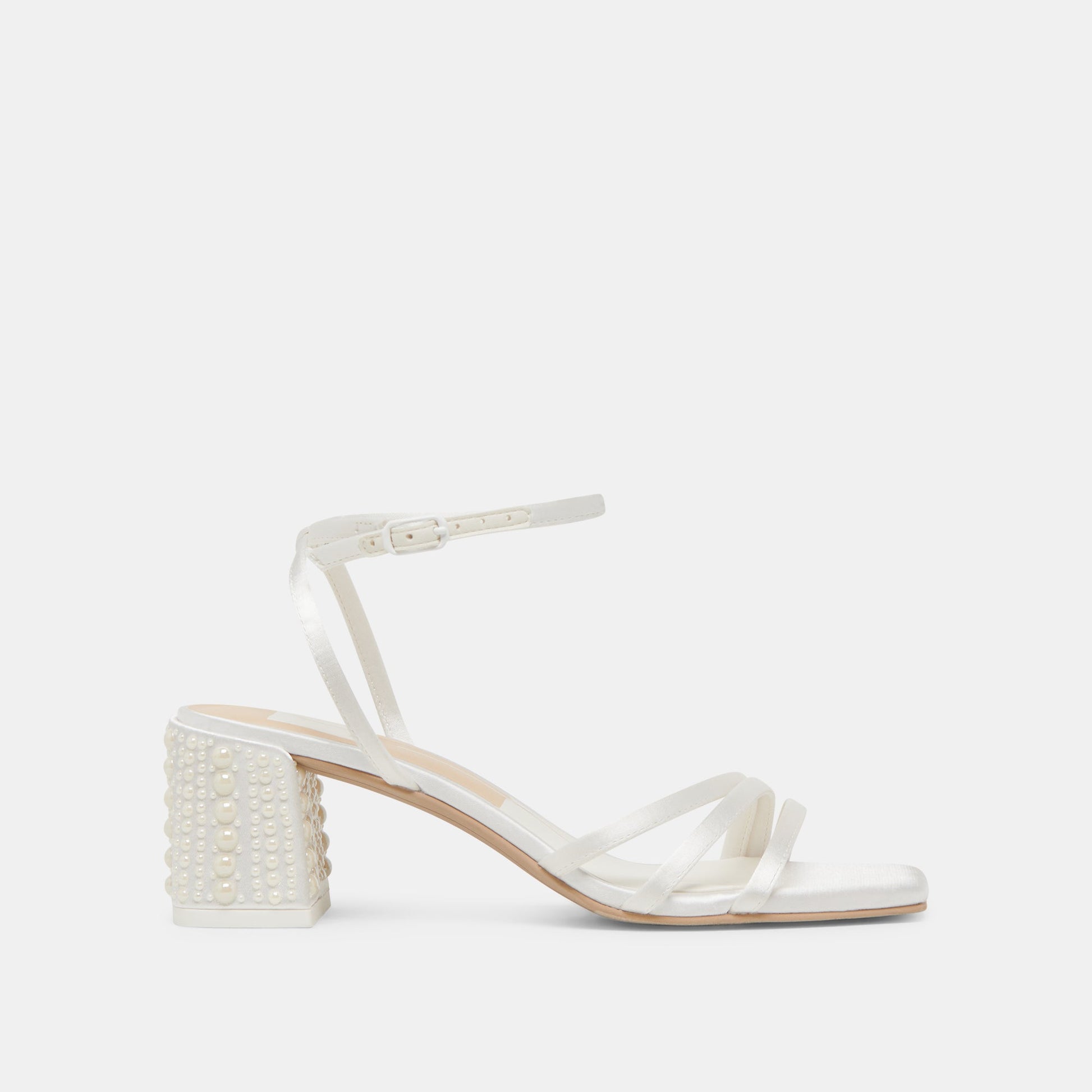 YSABEL PEARL HEELS TRUE WHITE SATIN
 – Dolce Vita Dolce Vita For sale