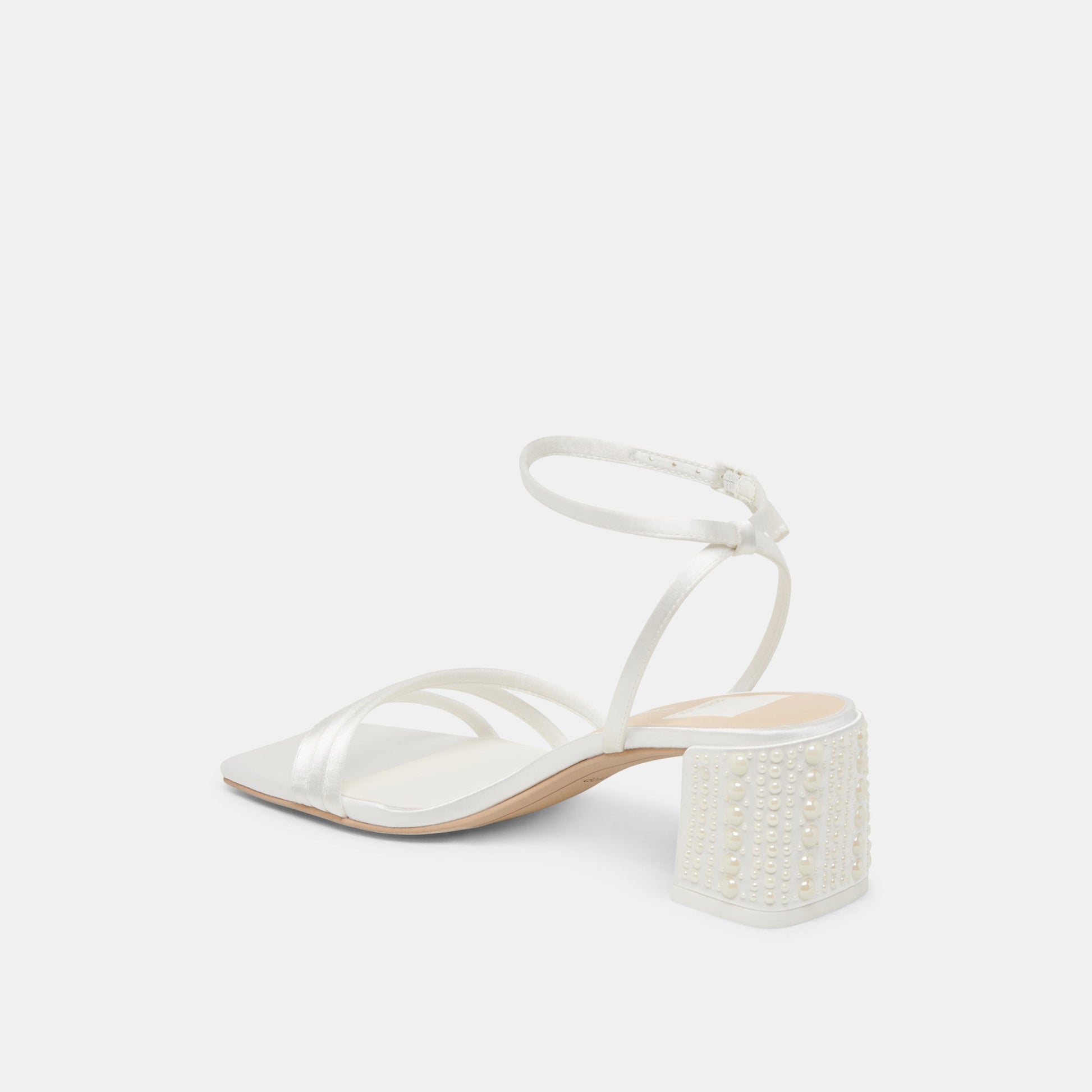 YSABEL PEARL HEELS TRUE WHITE SATIN
 – Dolce Vita Dolce Vita For sale