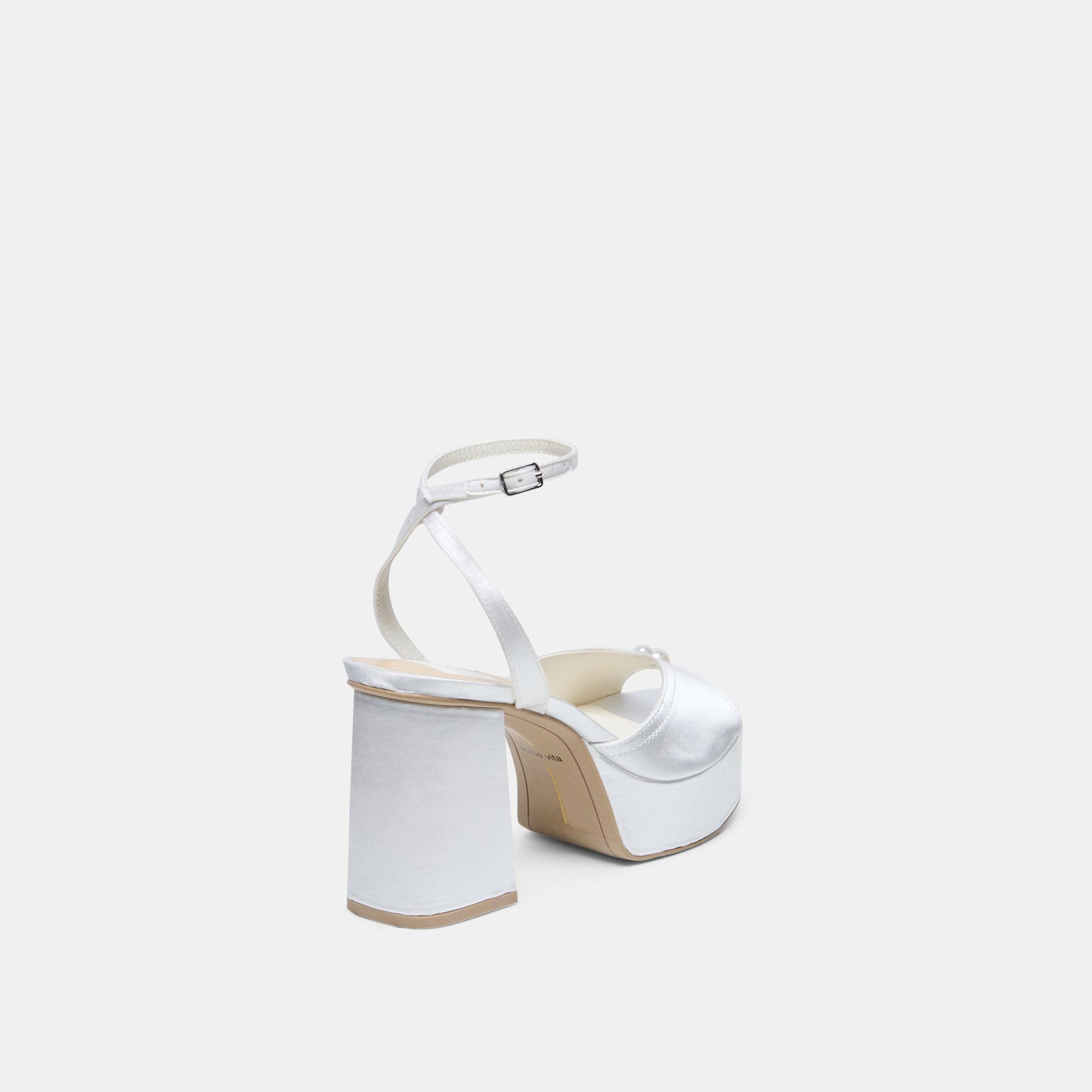 Bryla White Satin Heels Dolce Vita us
