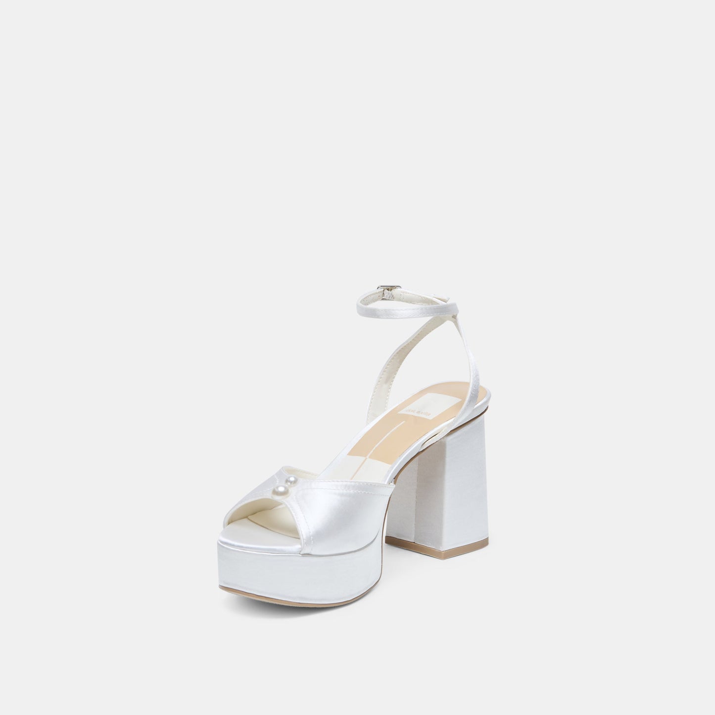 Bryla White Satin Heels Dolce Vita us