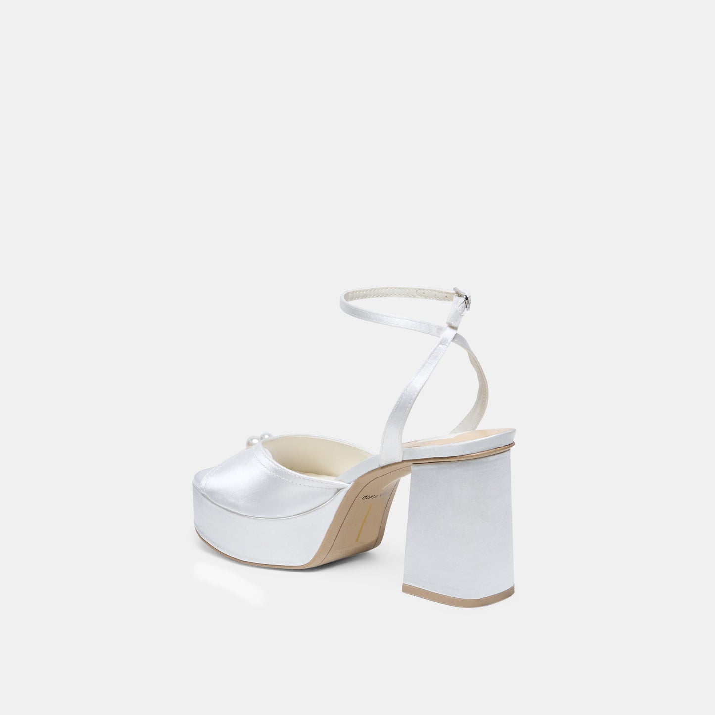 Bryla White Satin Heels Dolce Vita us