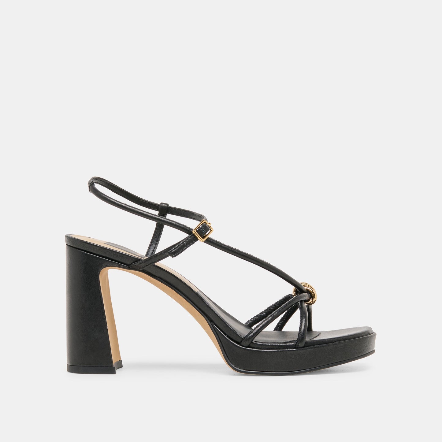 Odete Black Leather Heels Dolce Vita Sale