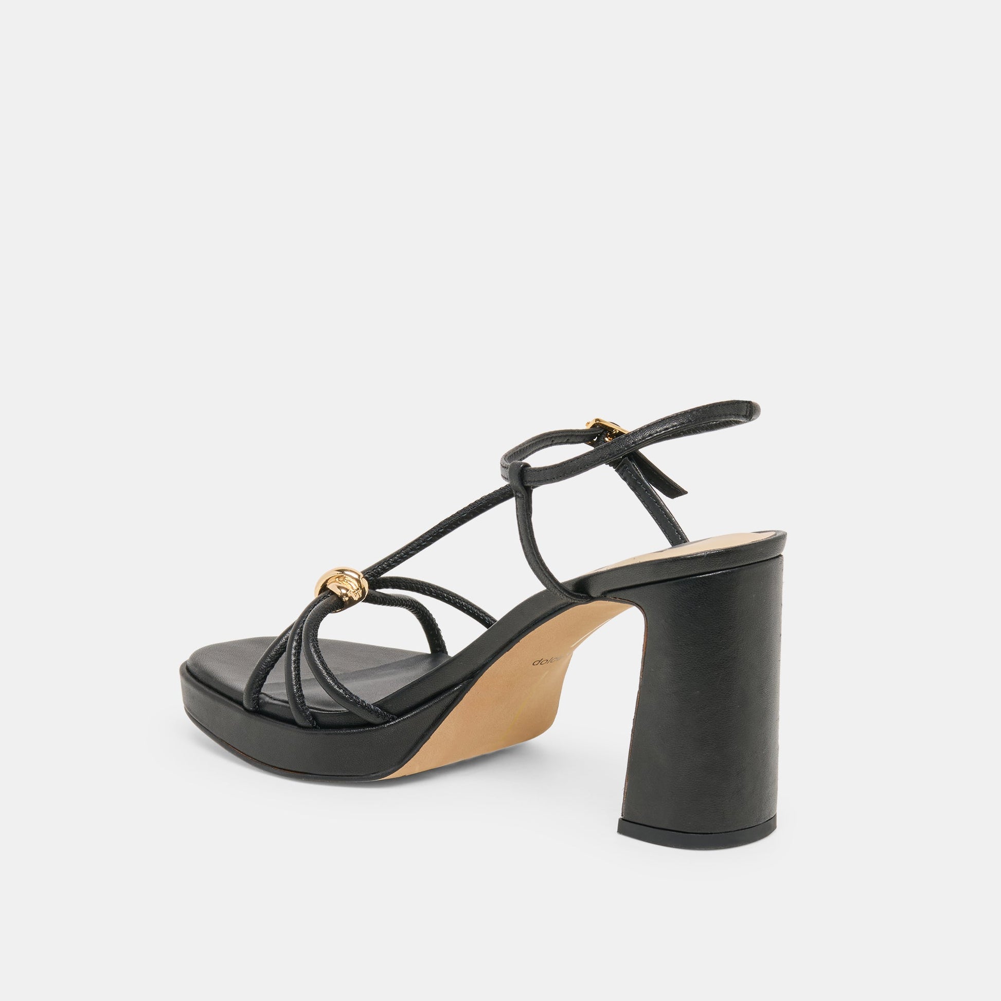 Odete Black Leather Heels Dolce Vita Sale