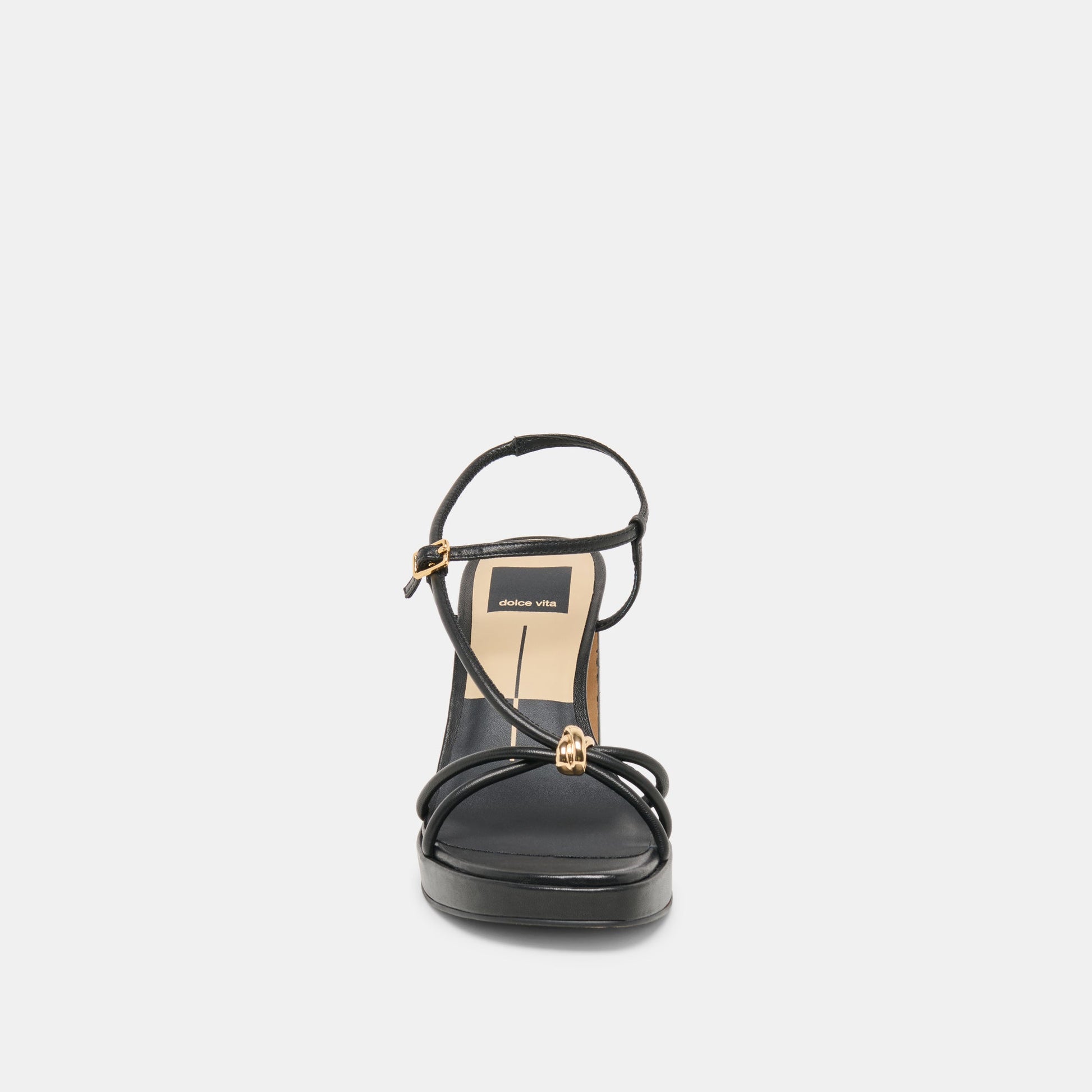 Odete Black Leather Heels Dolce Vita Sale