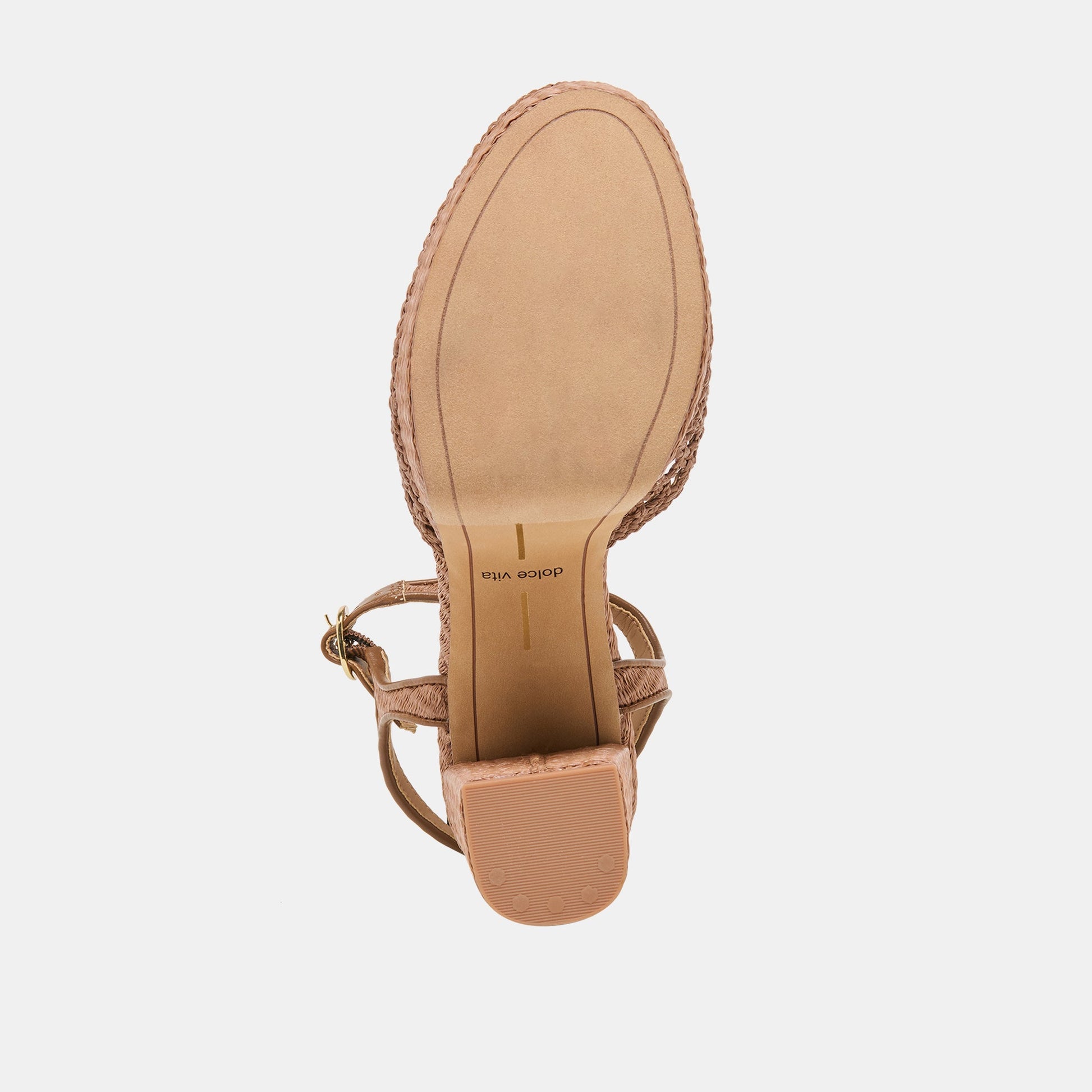 Gero Mid Brown Woven Raffia Heels Dolce Vita Outlet