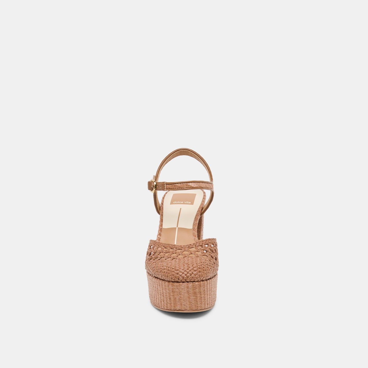 Gero Mid Brown Woven Raffia Heels Dolce Vita Outlet