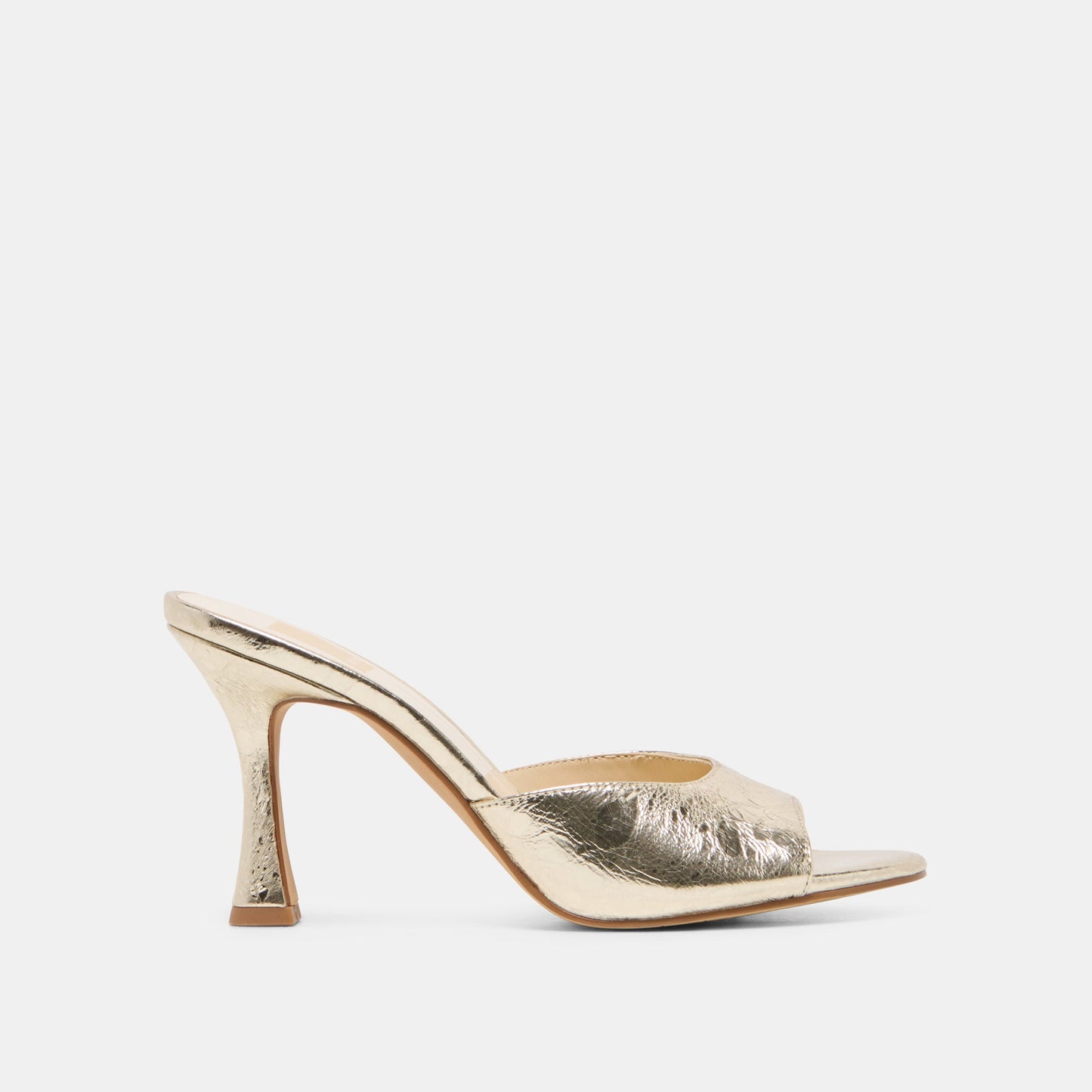 Rosha Platinum Distressed Leather Heels Dolce Vita On sale