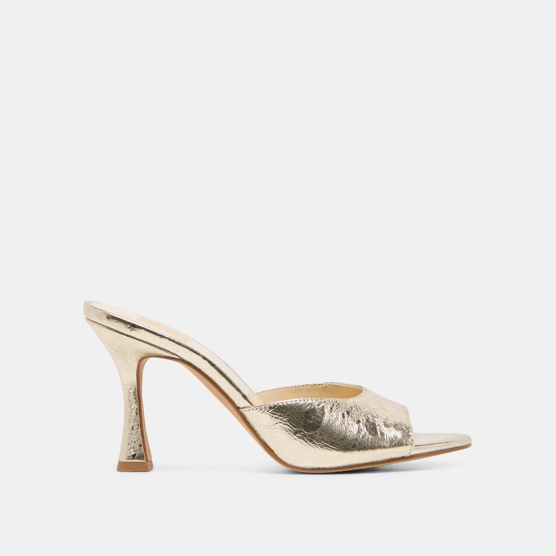 Rosha Platinum Distressed Leather Heels Dolce Vita On sale