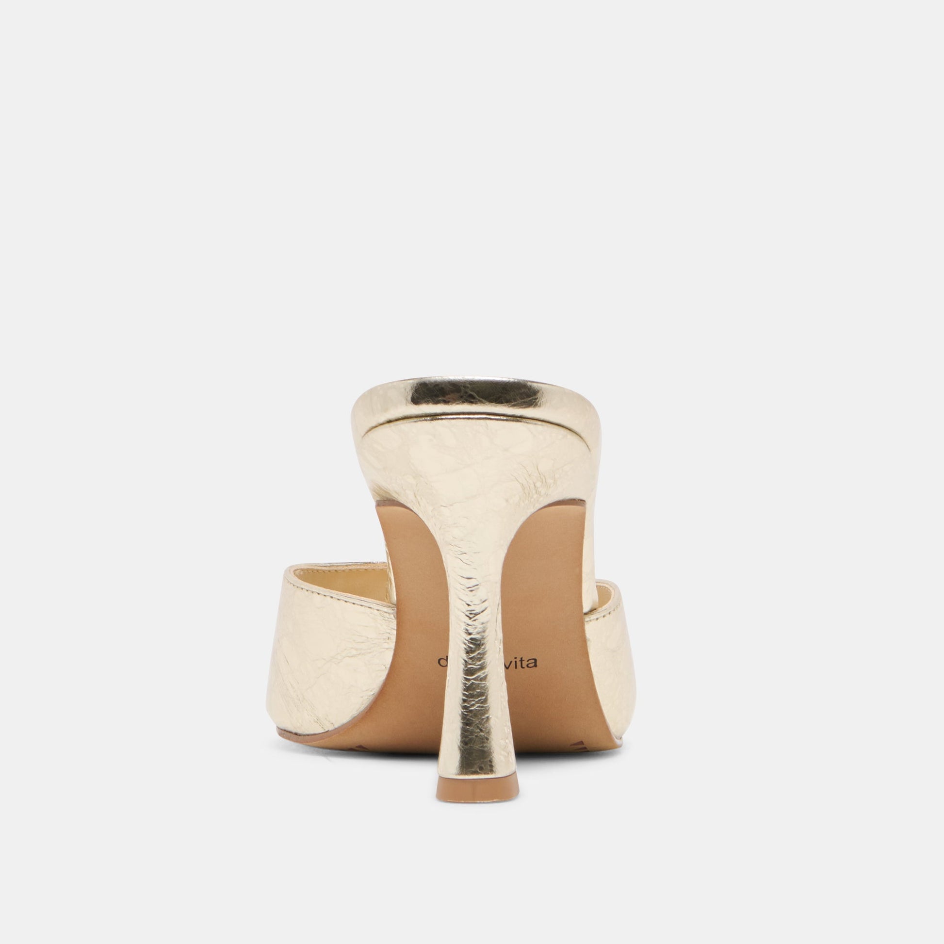 Rosha Platinum Distressed Leather Heels Dolce Vita On sale