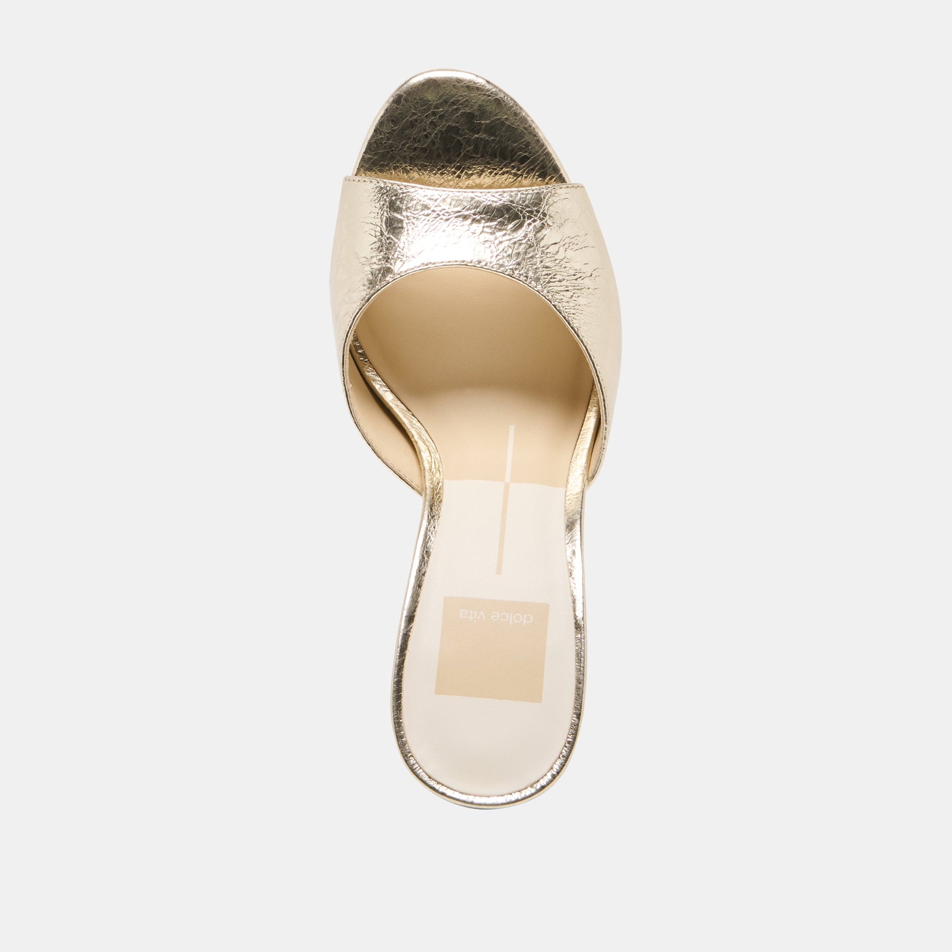 Rosha Platinum Distressed Leather Heels Dolce Vita On sale