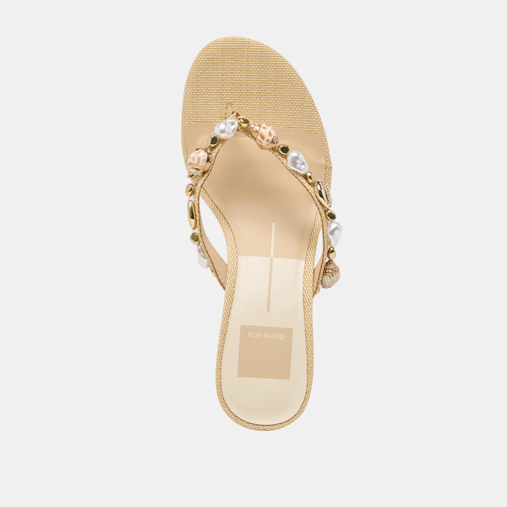 Daksie Lt Natural Raffia Heels Dolce Vita For sale