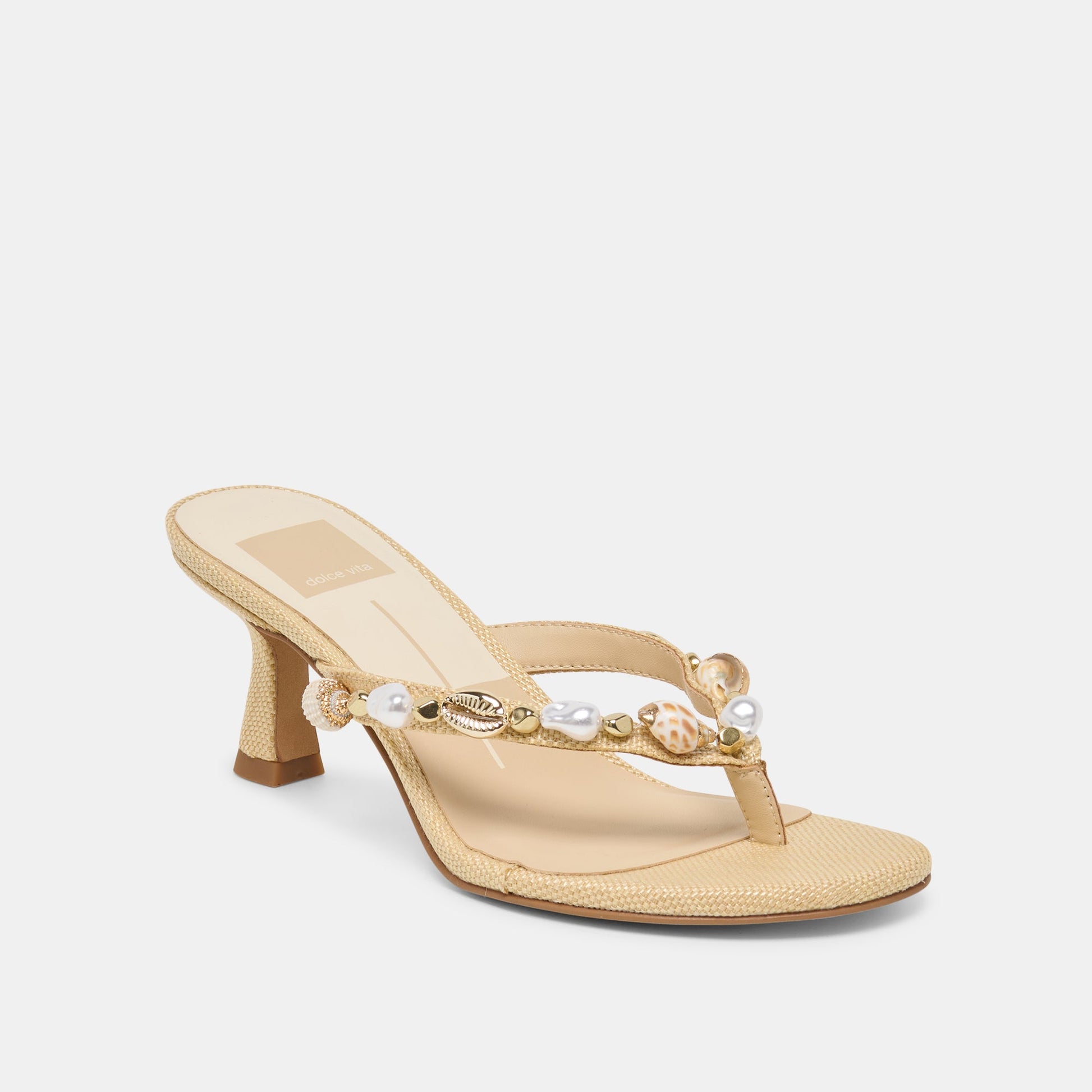Daksie Lt Natural Raffia Heels Dolce Vita For sale