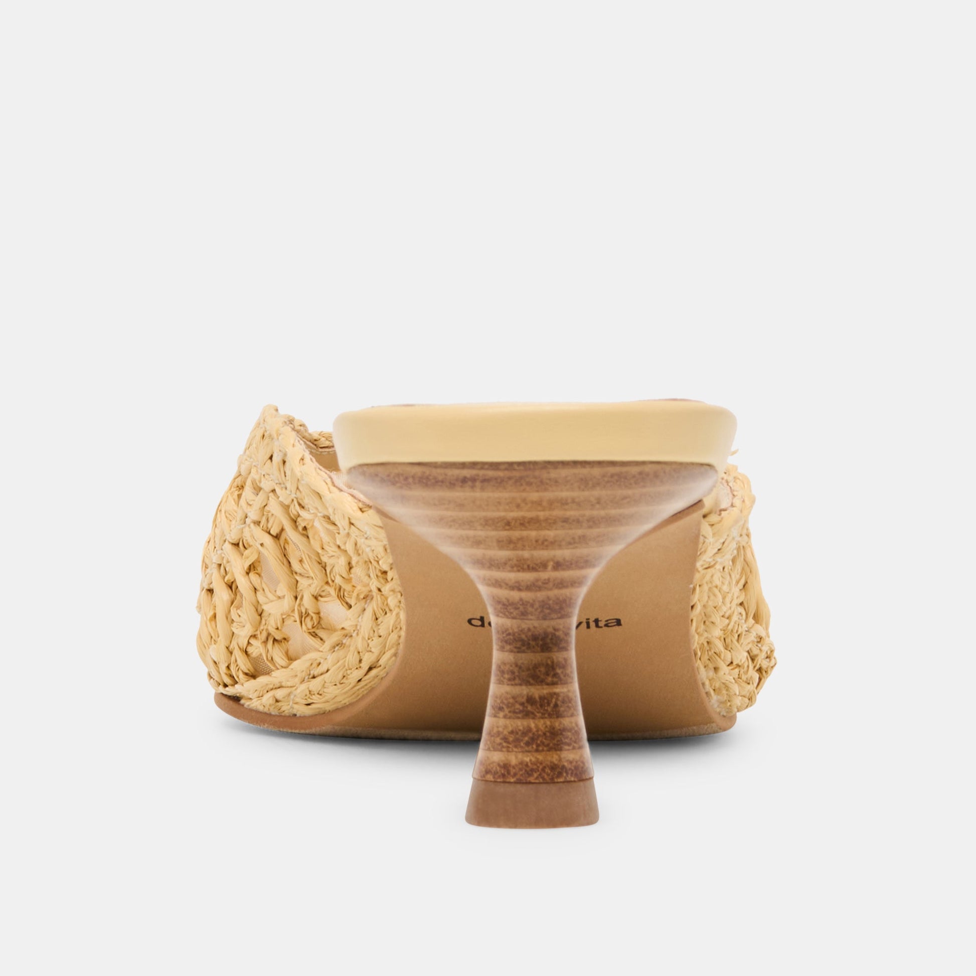 Cleo Loop Natural Raffia Heels Dolce Vita us