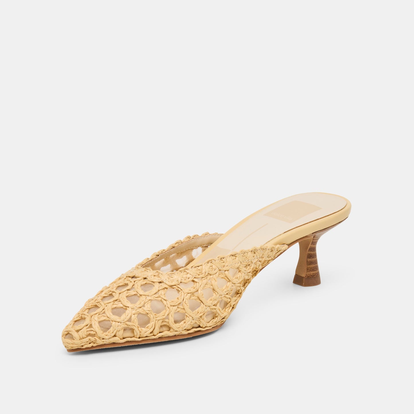 Cleo Loop Natural Raffia Heels Dolce Vita us